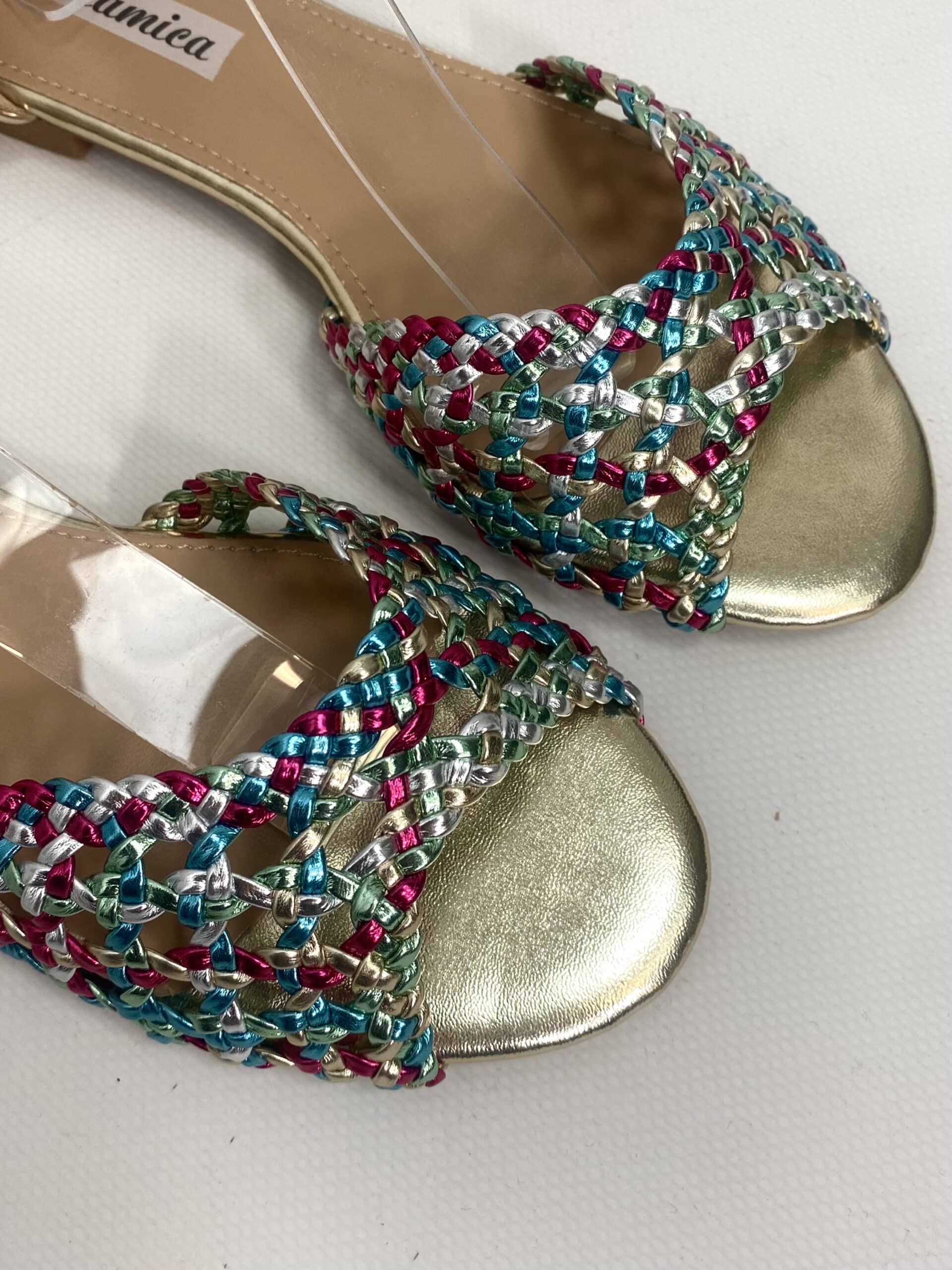 New Sandali Flat Rafia - Multicolor.