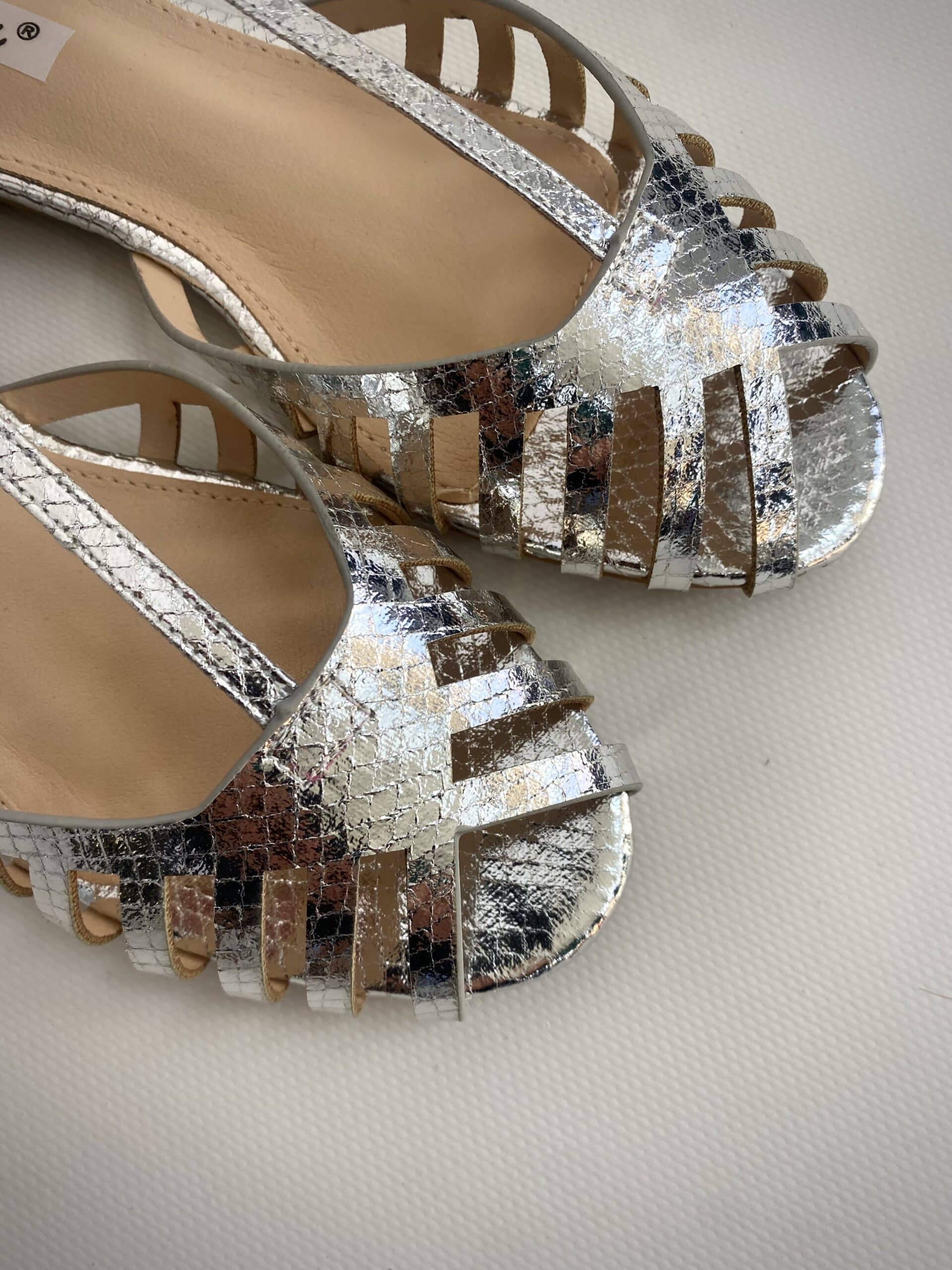 Sandali New Silla Flat - Argento