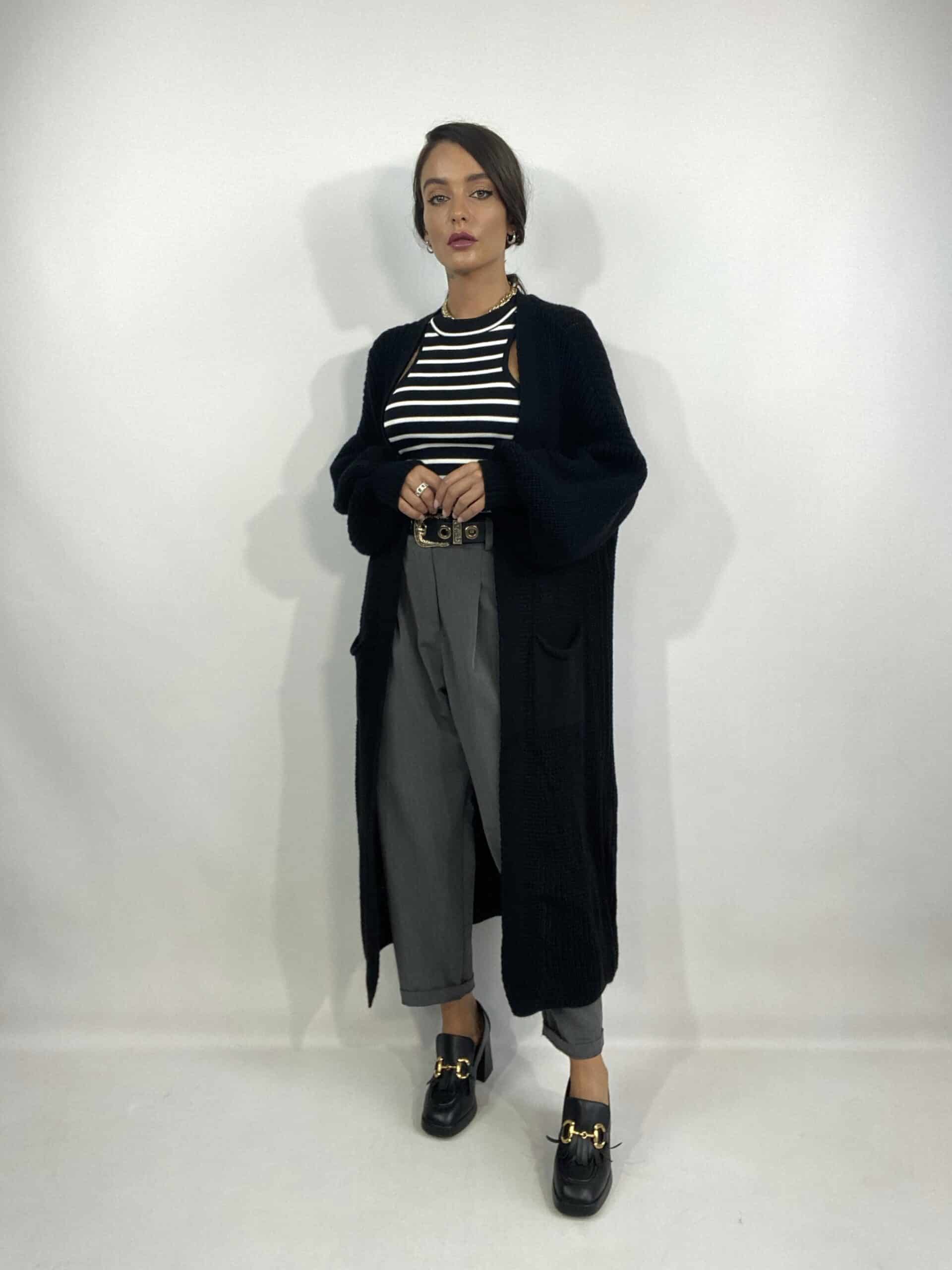 Maxi Cardigan Lara - Nero