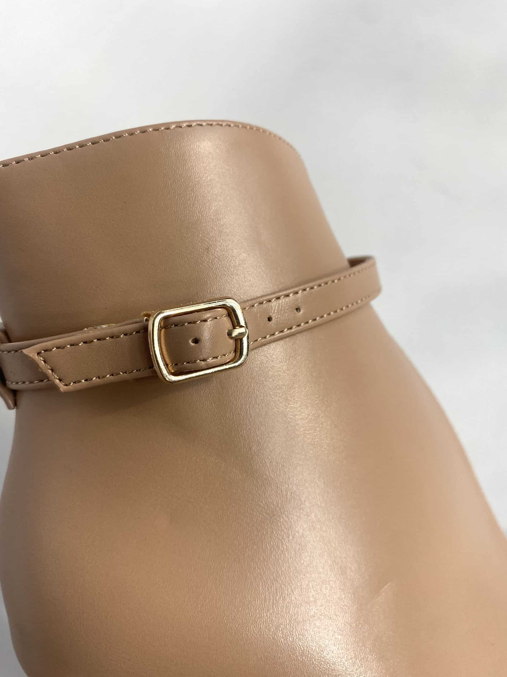 Tronchetto cut out - Simil Pelle Nude