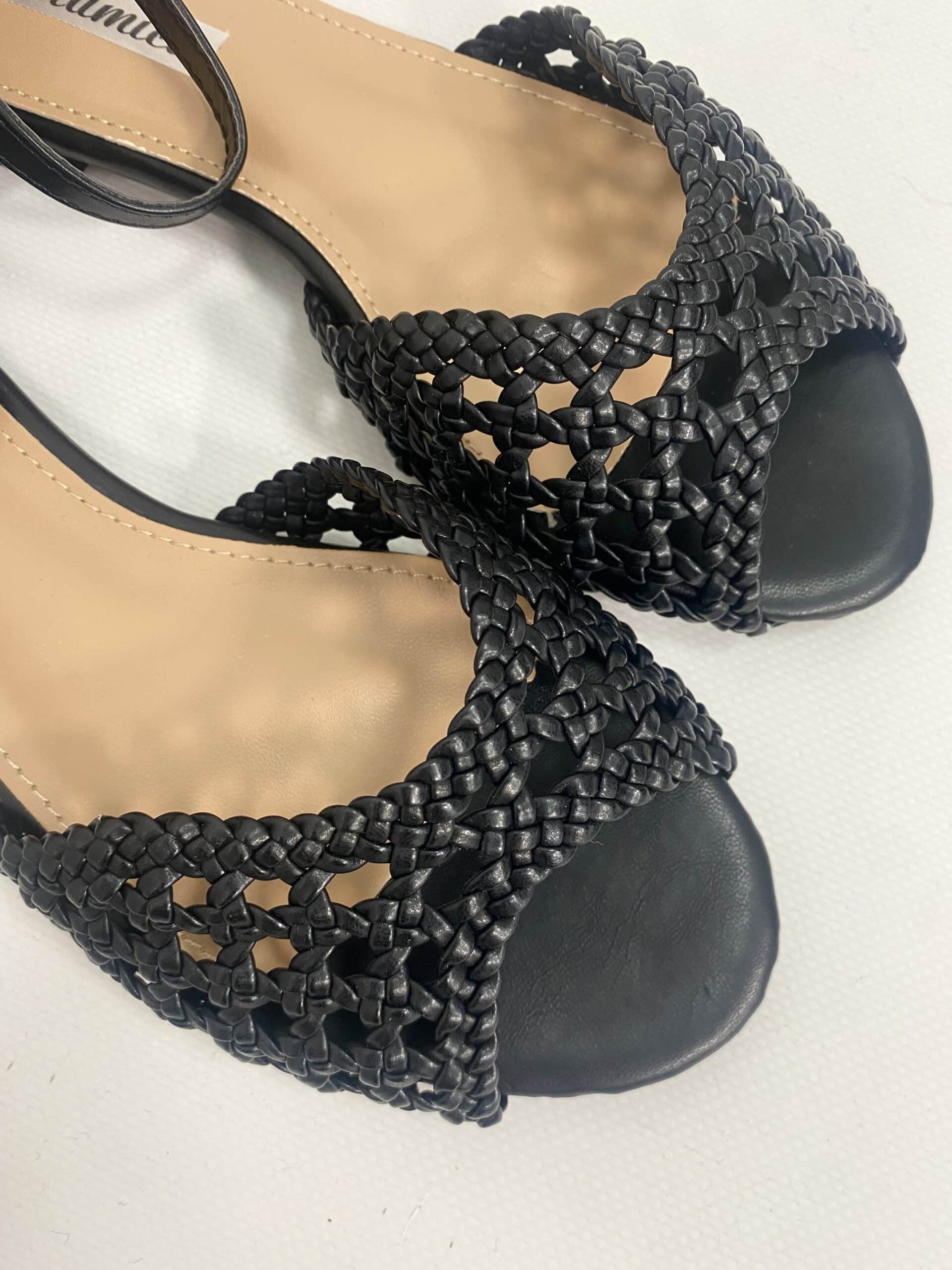New Sandali Flat Rafia - Nero