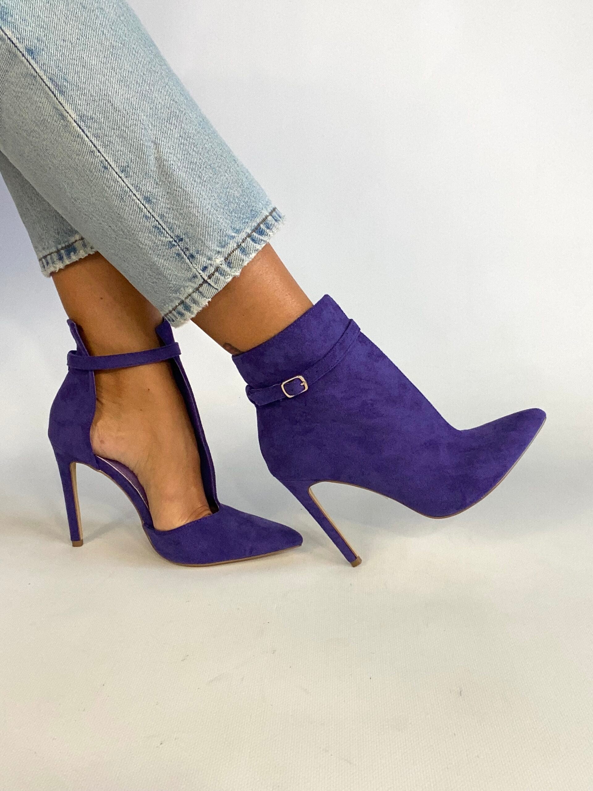 Tronchetto cut out - Camoscio Viola