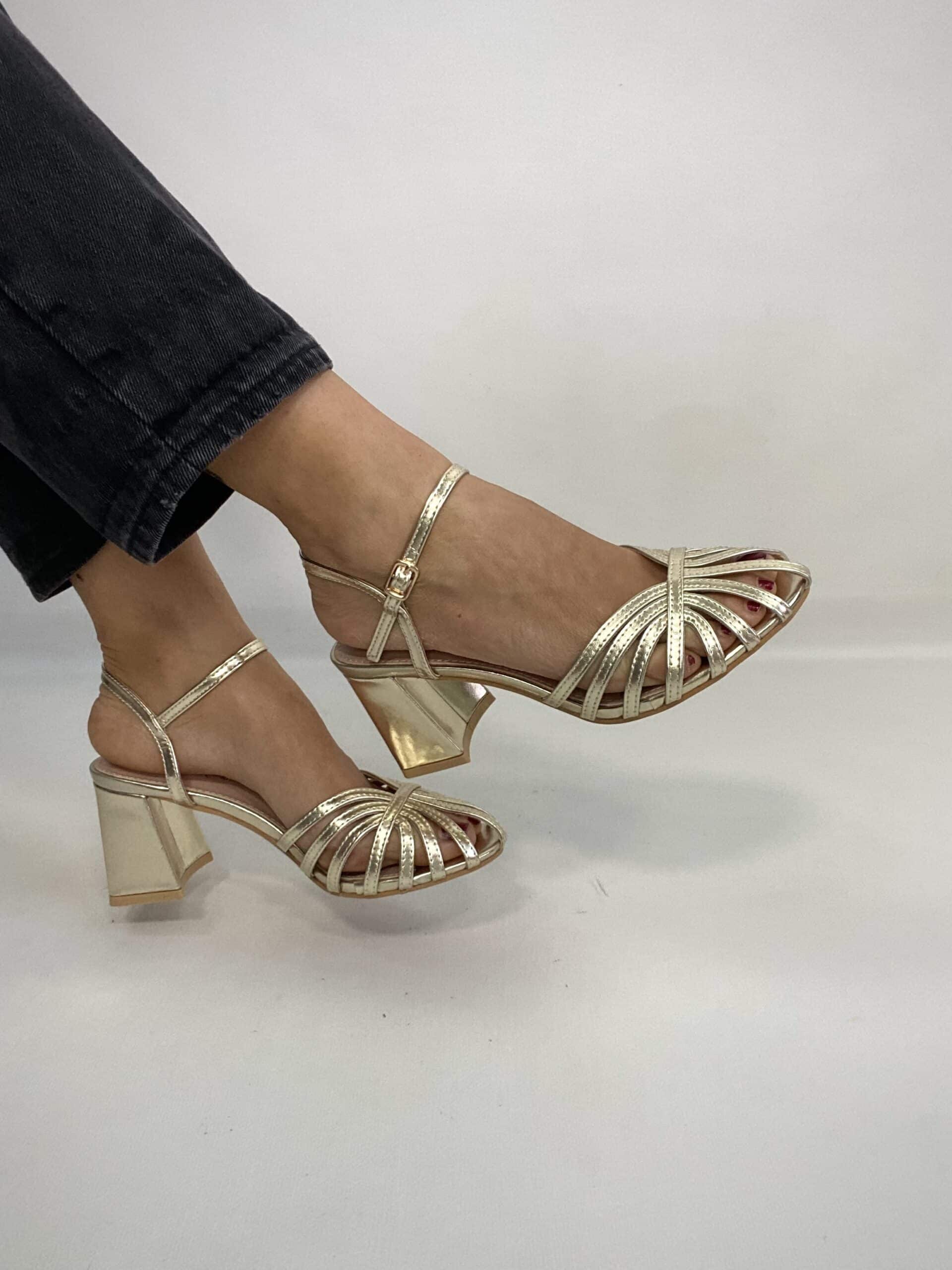 Sandali Tango Medium Comfort Heels - Oro