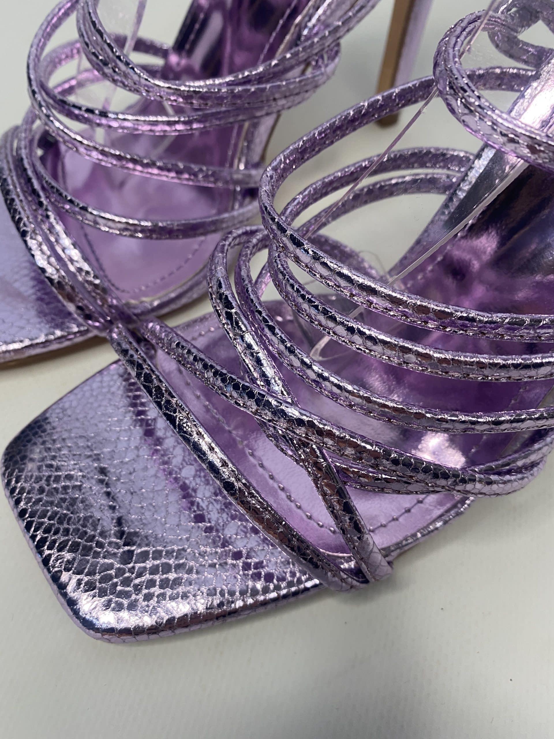 Sandali Snake Alla Schiava  - Lilla
