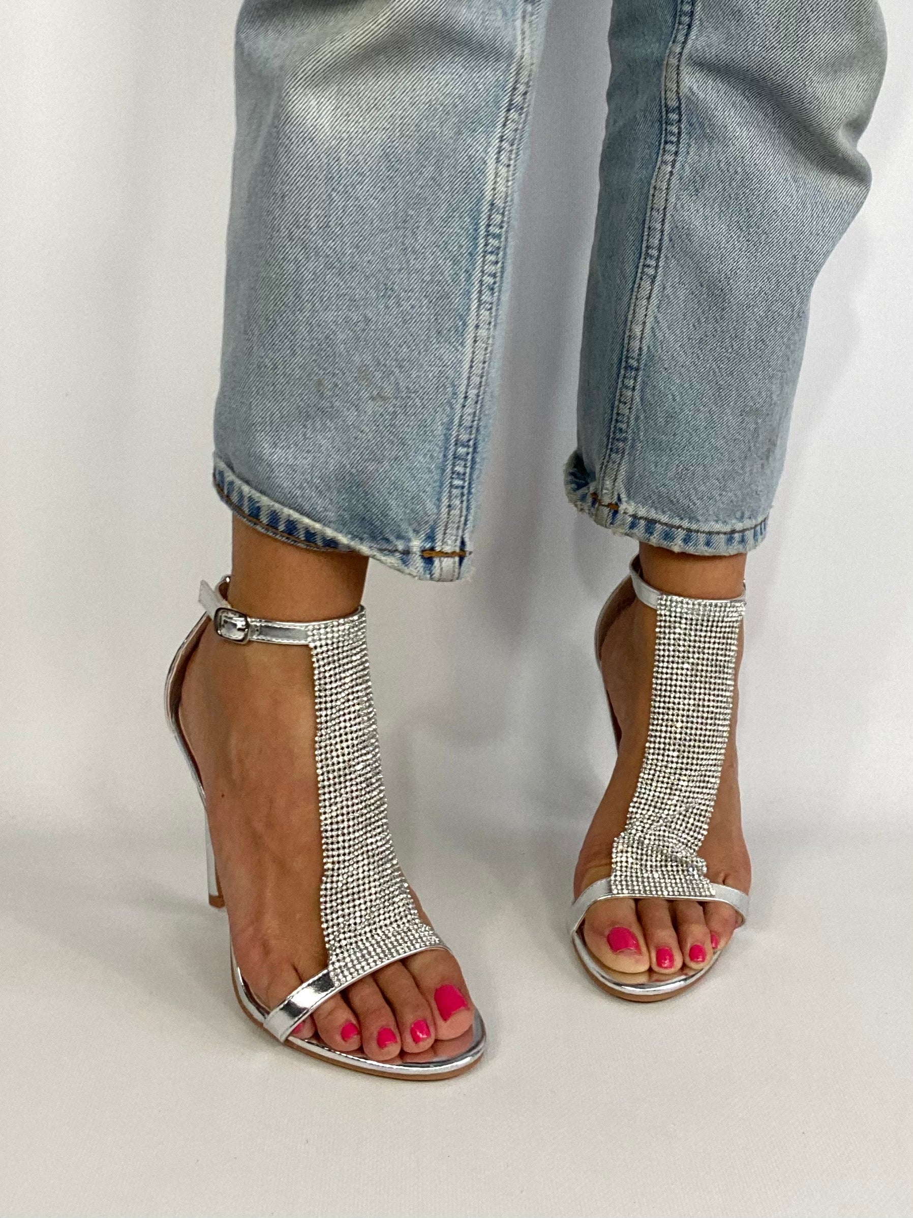 Sandali Shine - Argento.