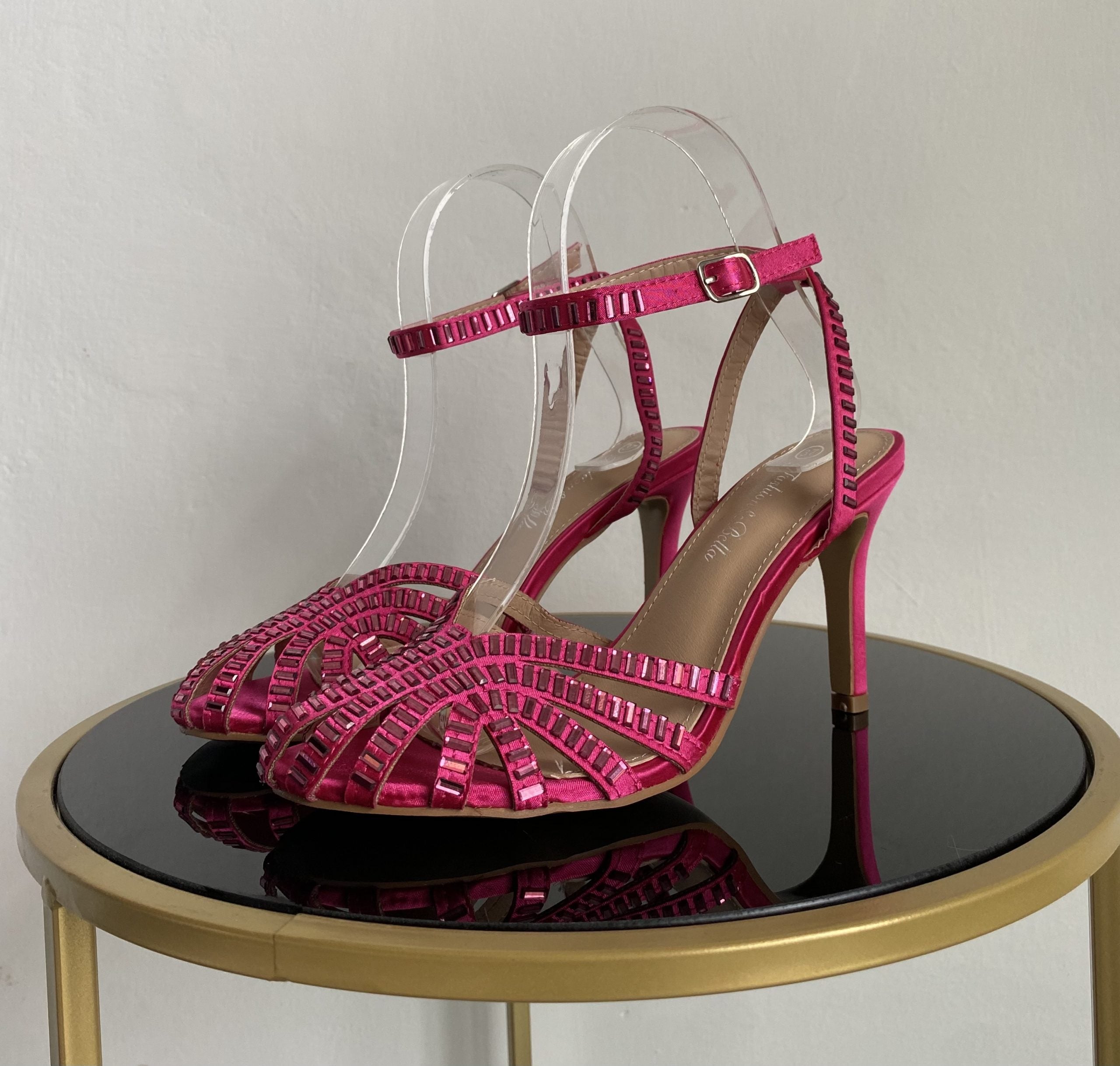 Sandali Tango Shine Medium Heels- Fucsia