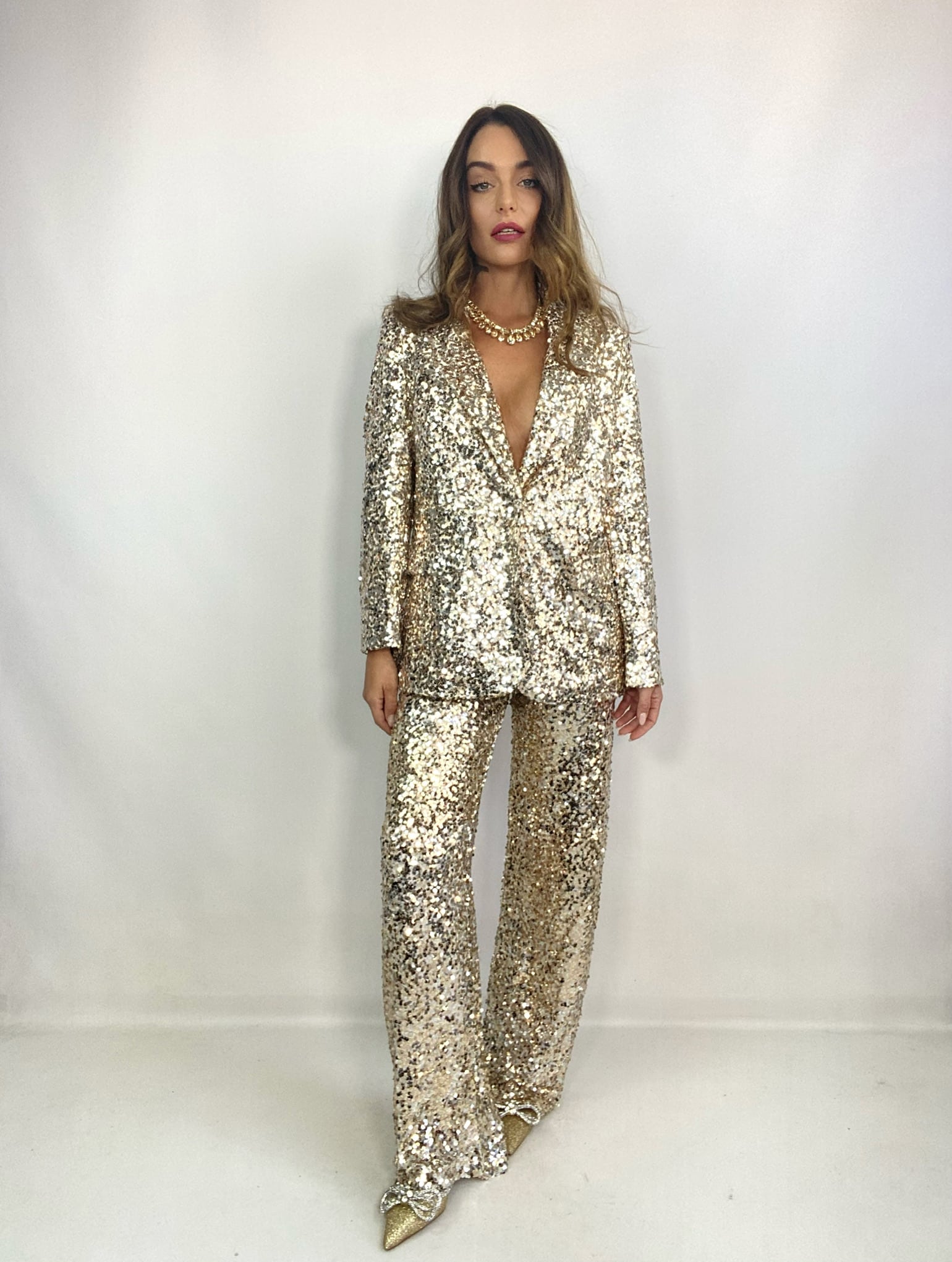 Blazer Paillettes - Oro