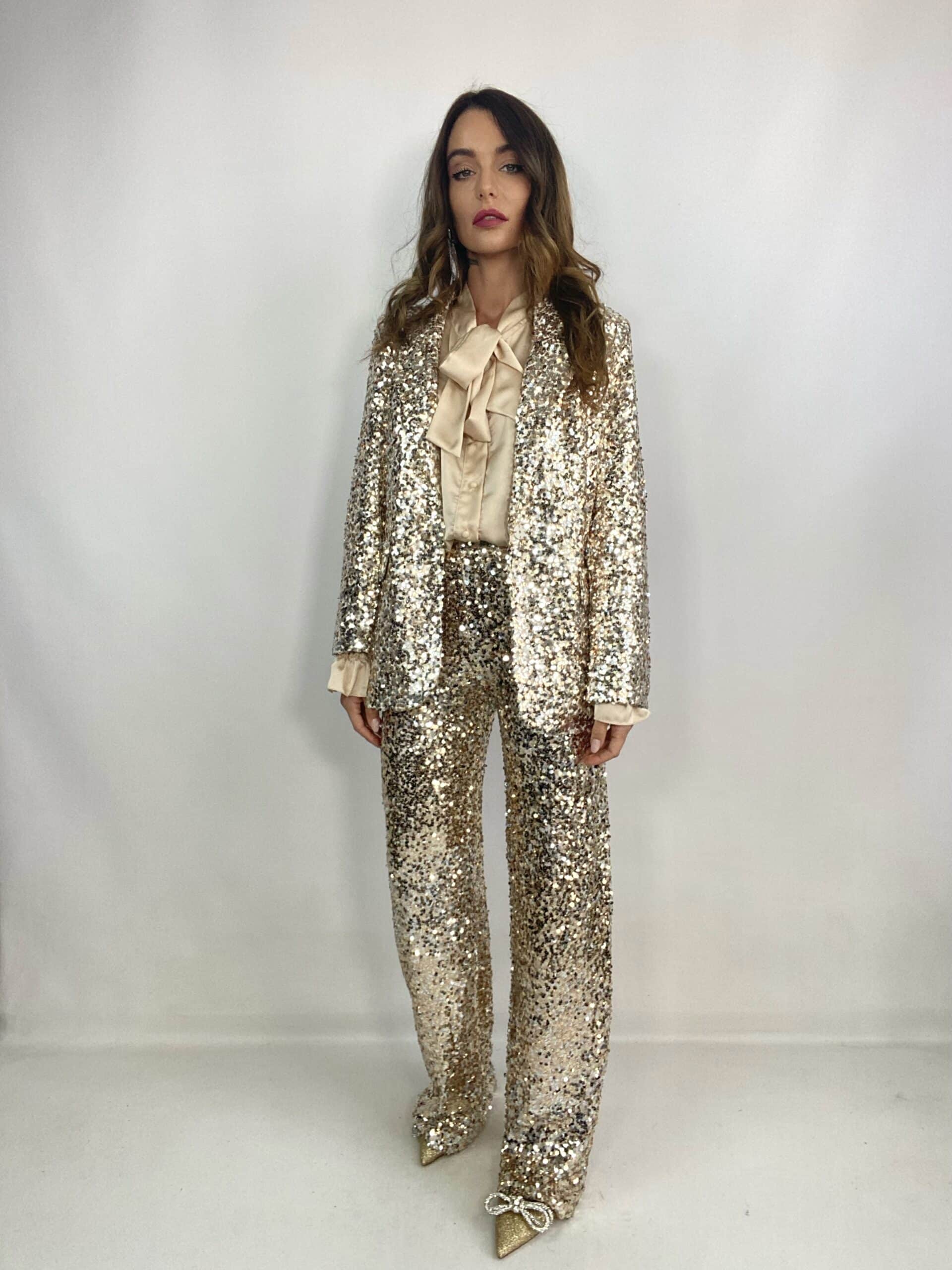 Blazer Paillettes - Oro