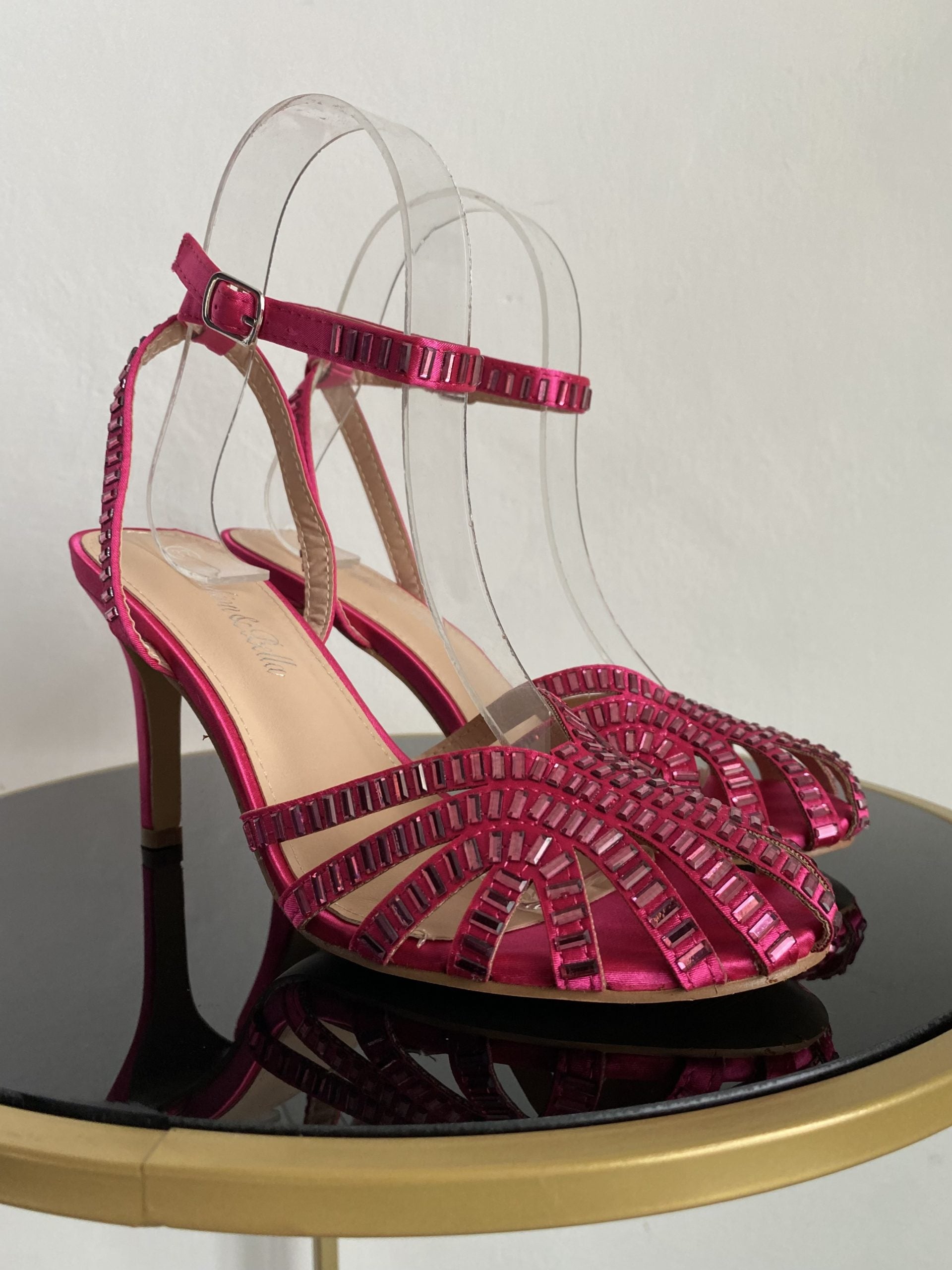 Sandali Tango Shine Medium Heels- Fucsia