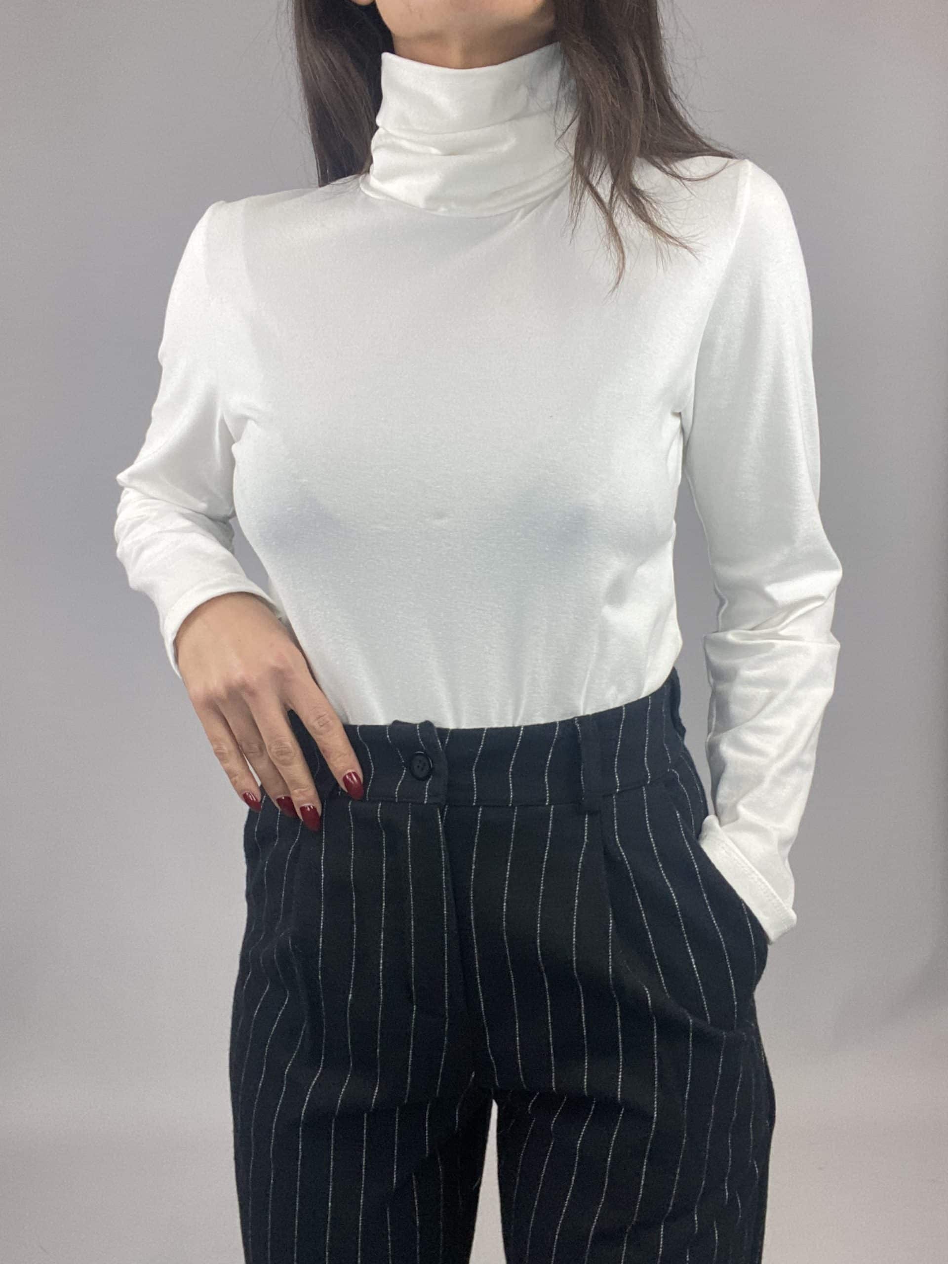 Pantaloni Completo Gessato Flanella - Nero