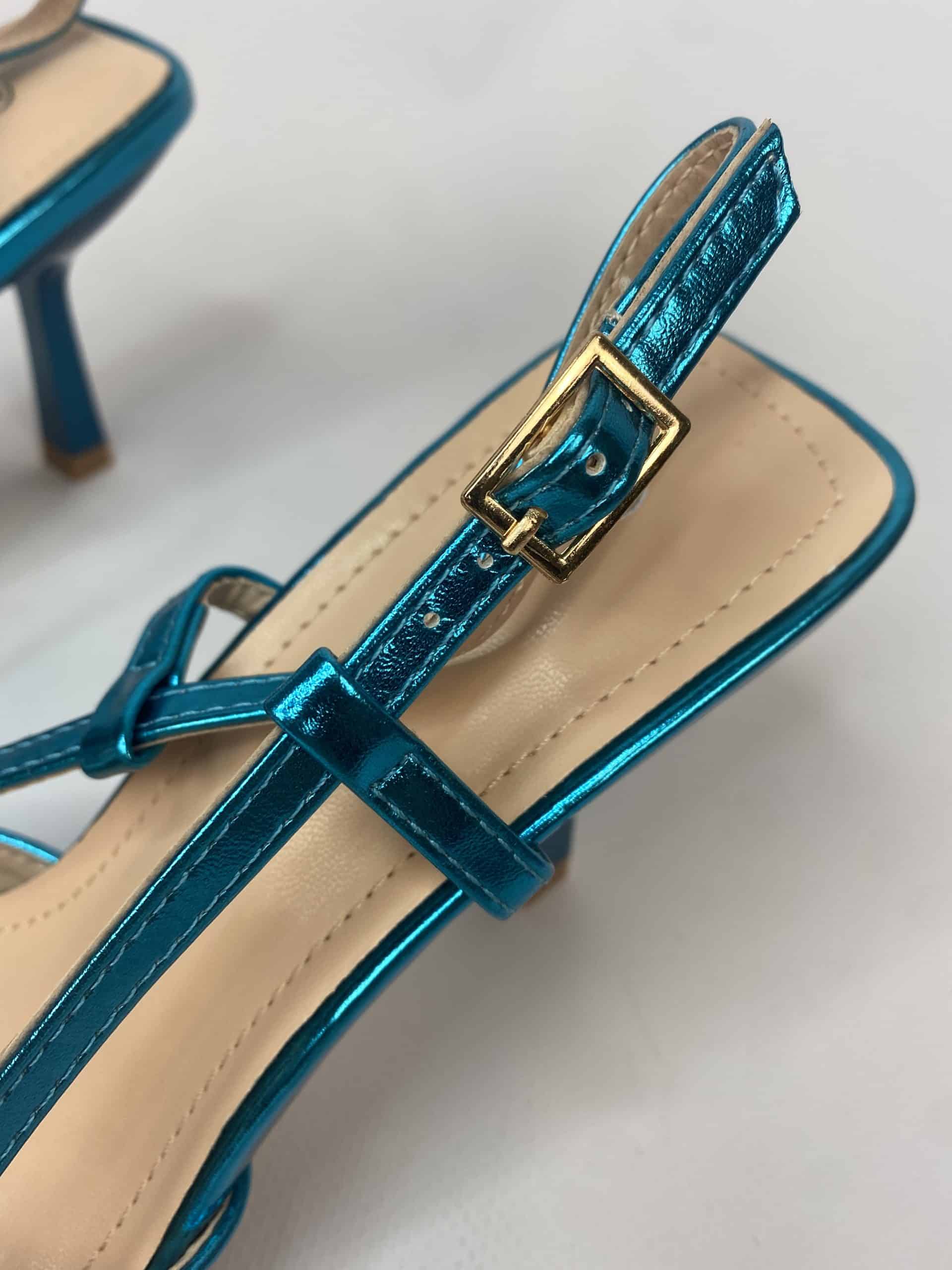 Slingback Morsetto Gioiello - Azzurro