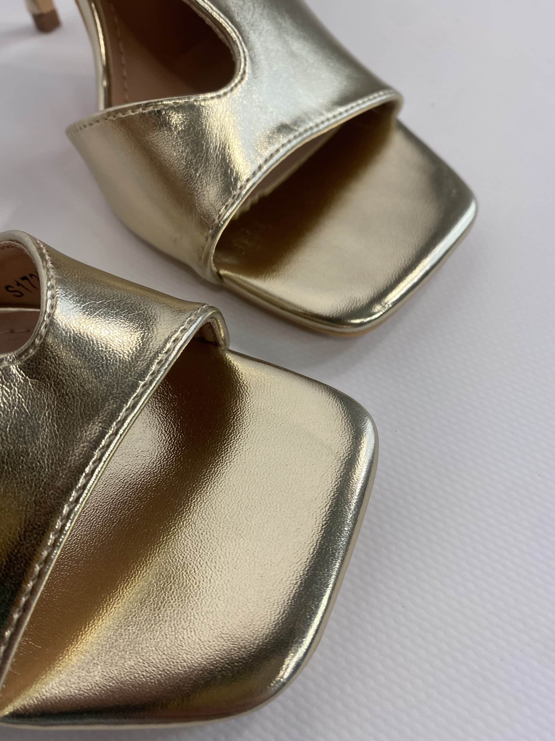 New Tronchetto cut out spuntato - Simil Pelle Oro