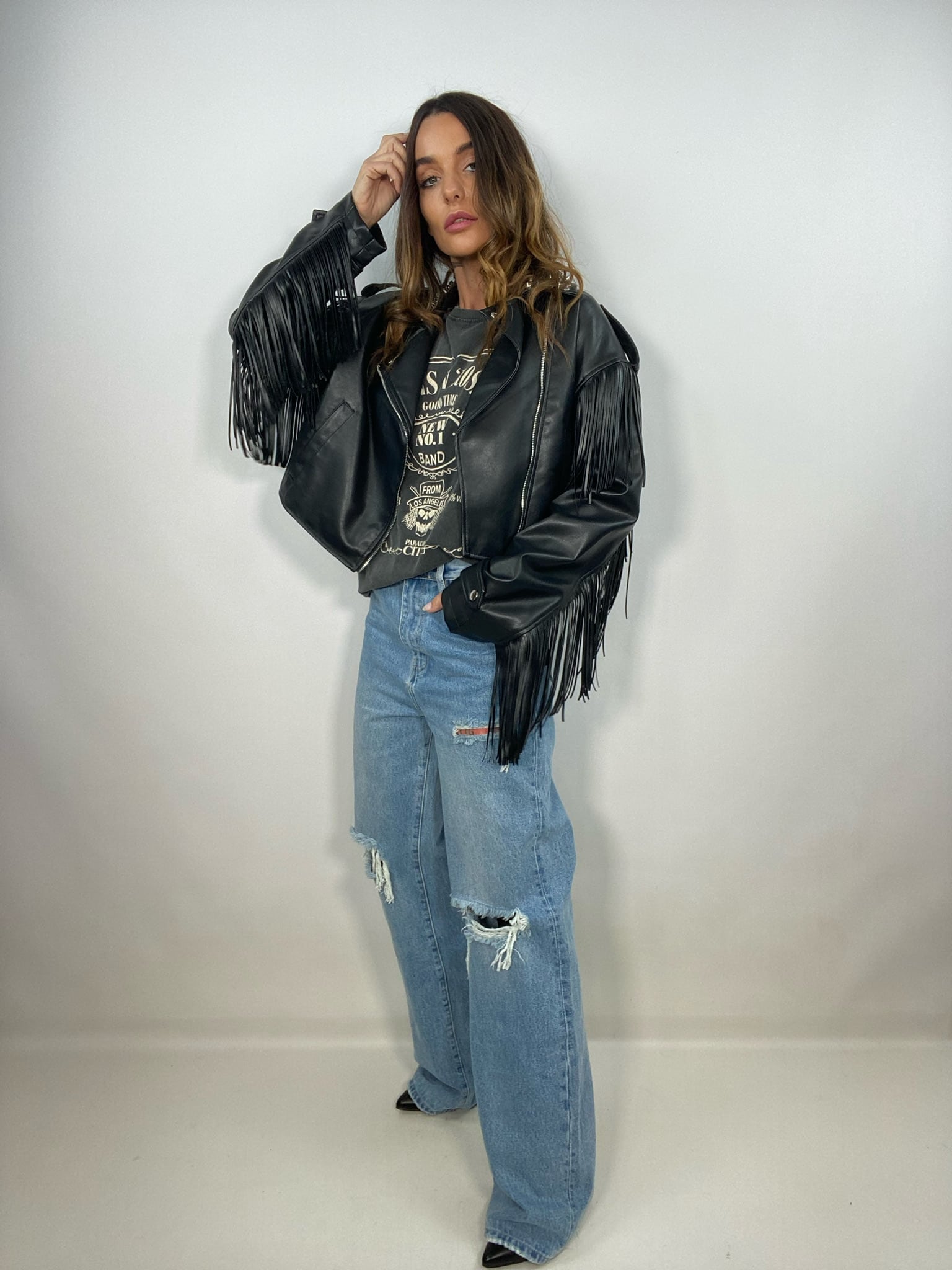 Jeans Wide Fit  3 Strappi - Medium Wash