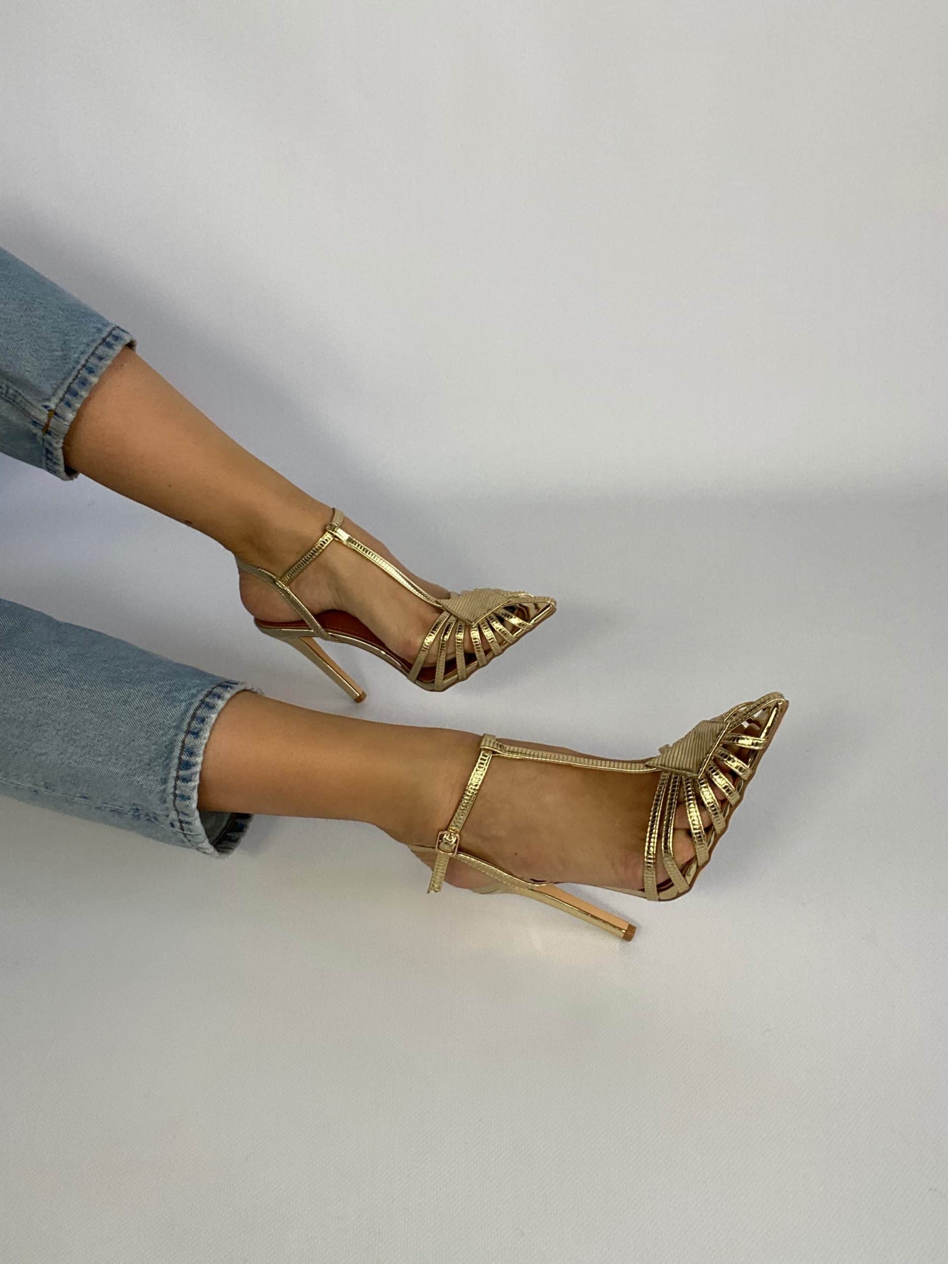 Sandali Silla T-bar - Oro