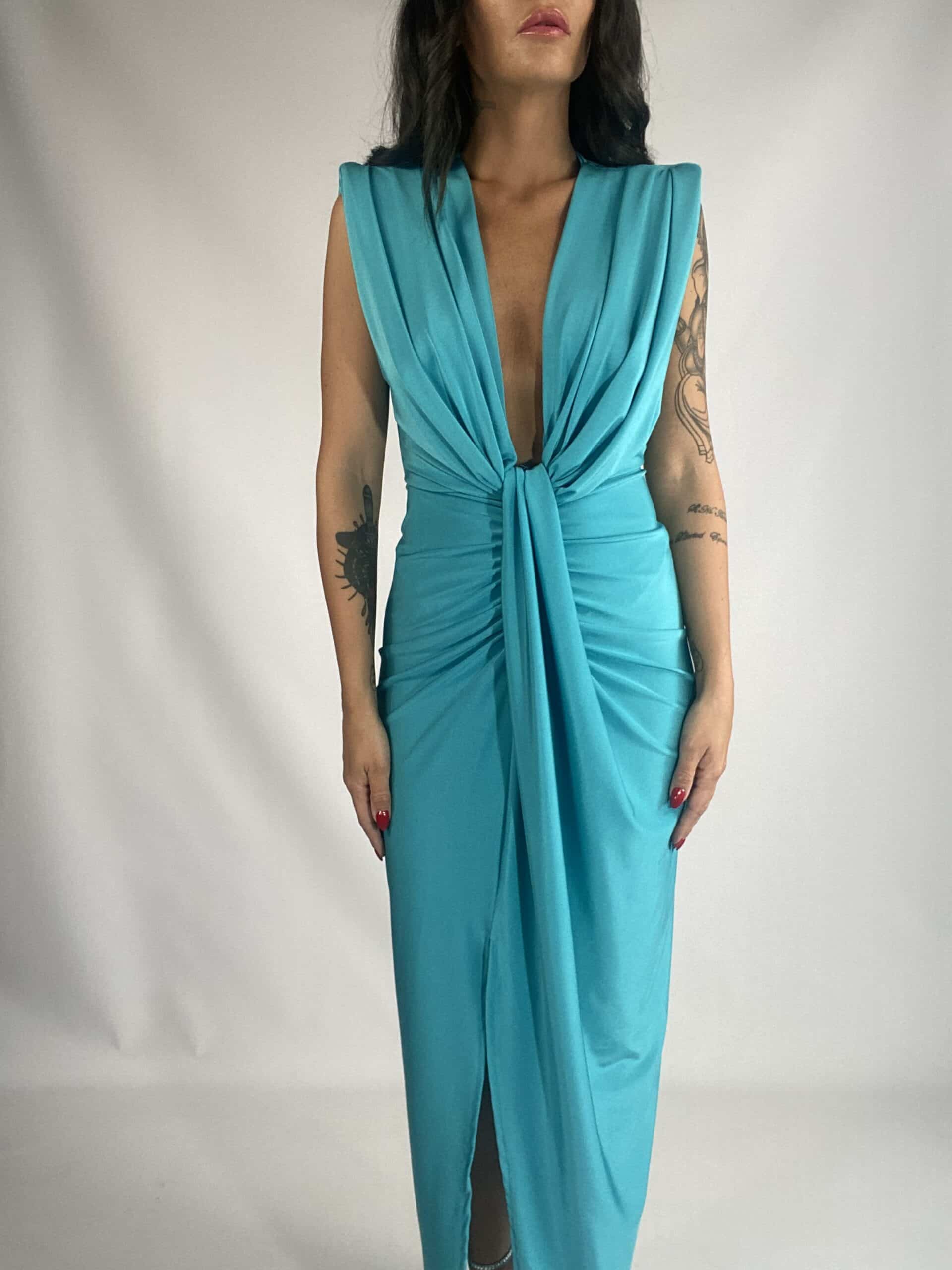 Maxi Dress 80s - Azzurro