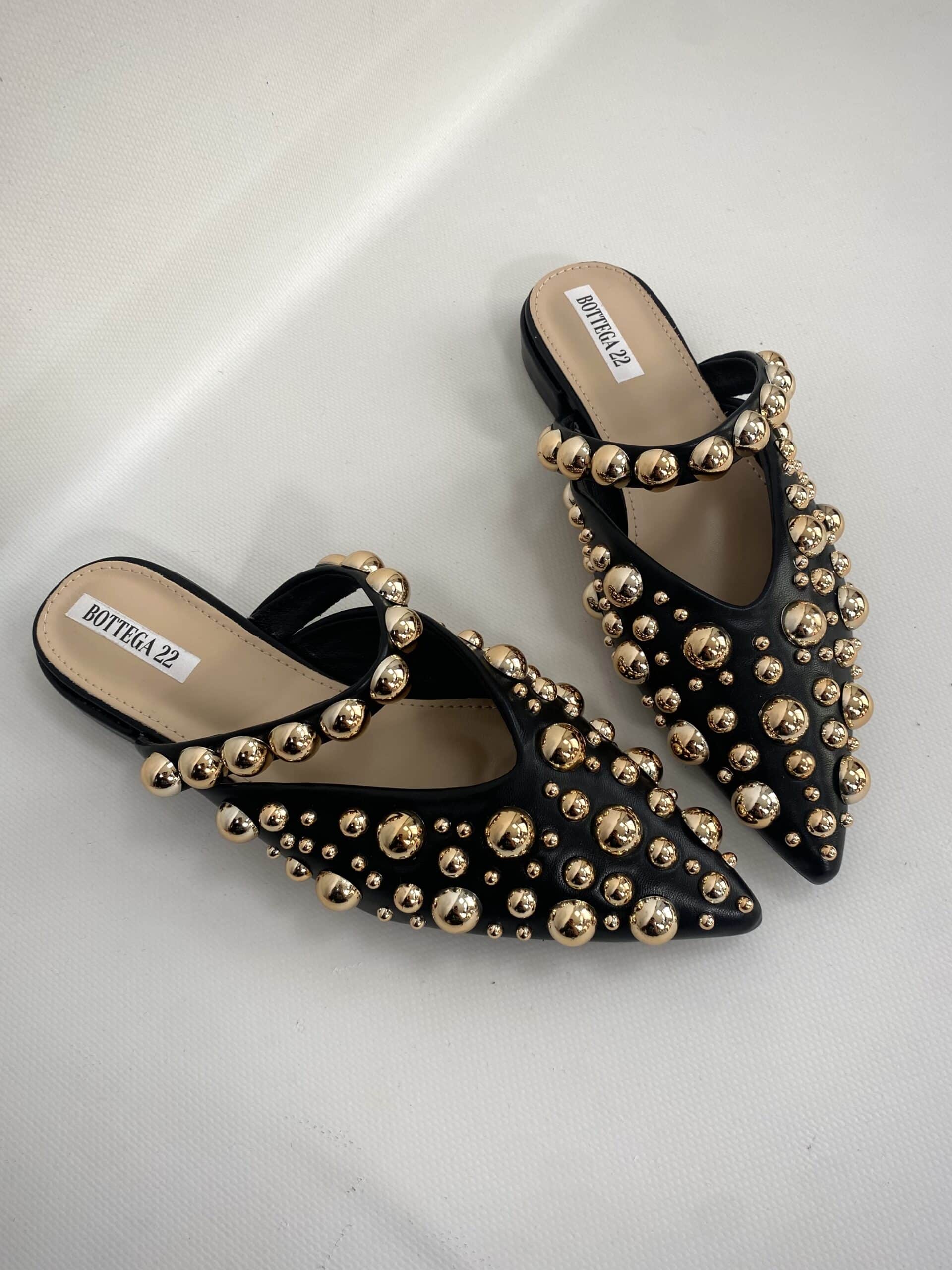 Sabot Con Borchie - Nero.