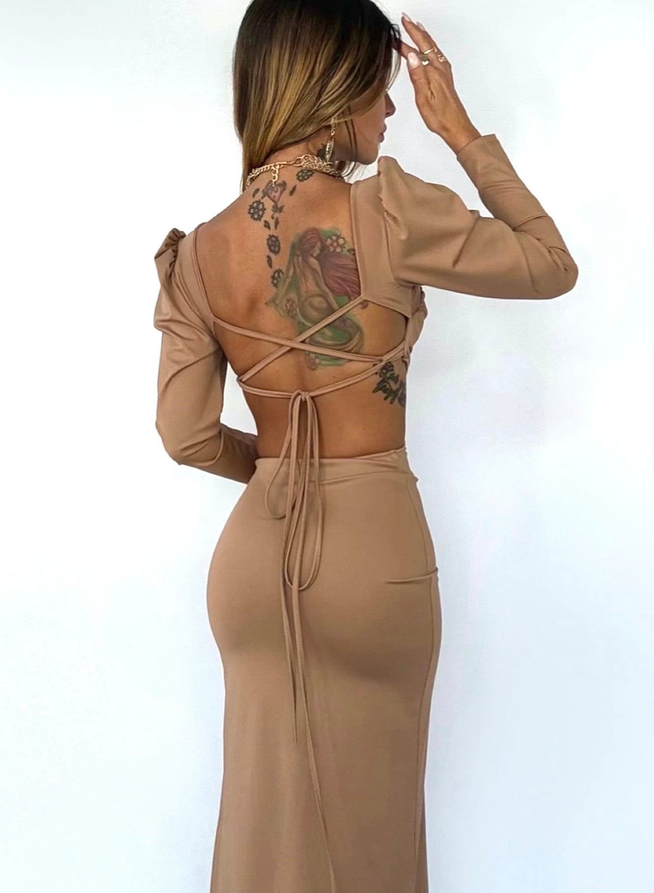 Midi Dress Kim - Beige