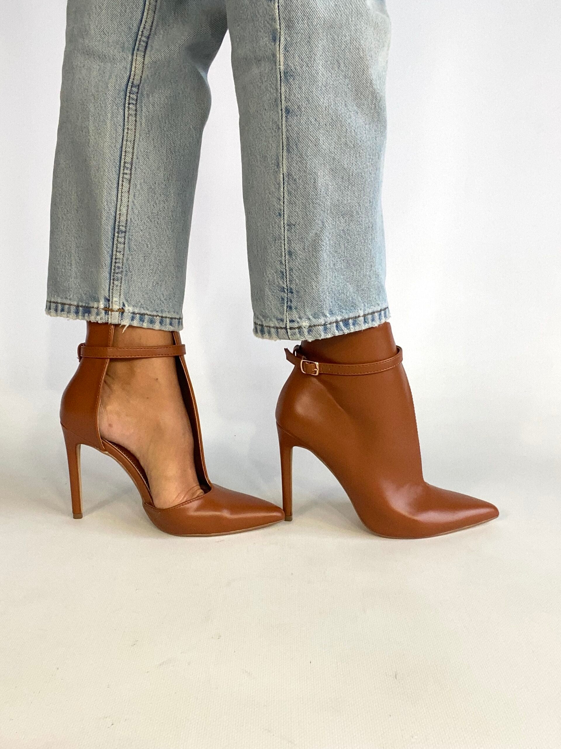 Tronchetto cut out - Simil Pelle Cammello ti