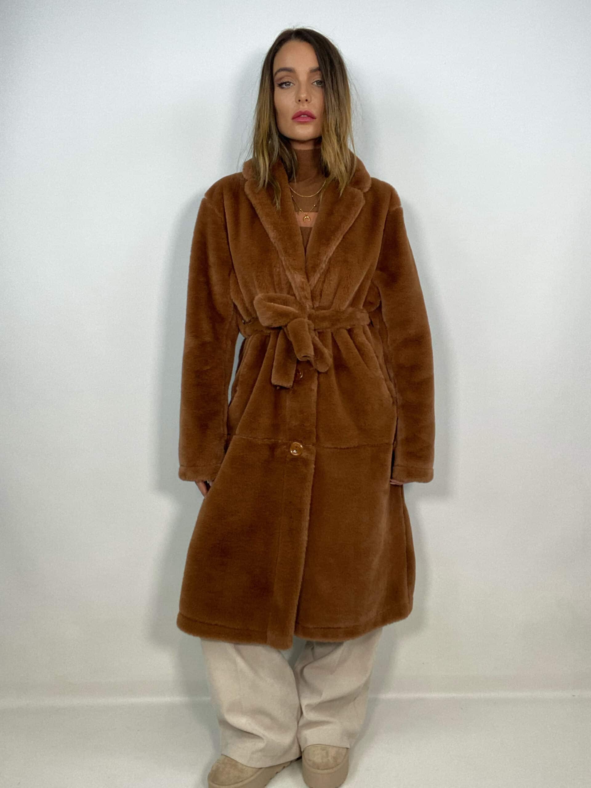 Eco Pelliccia Lunga Super Soft - Marrone