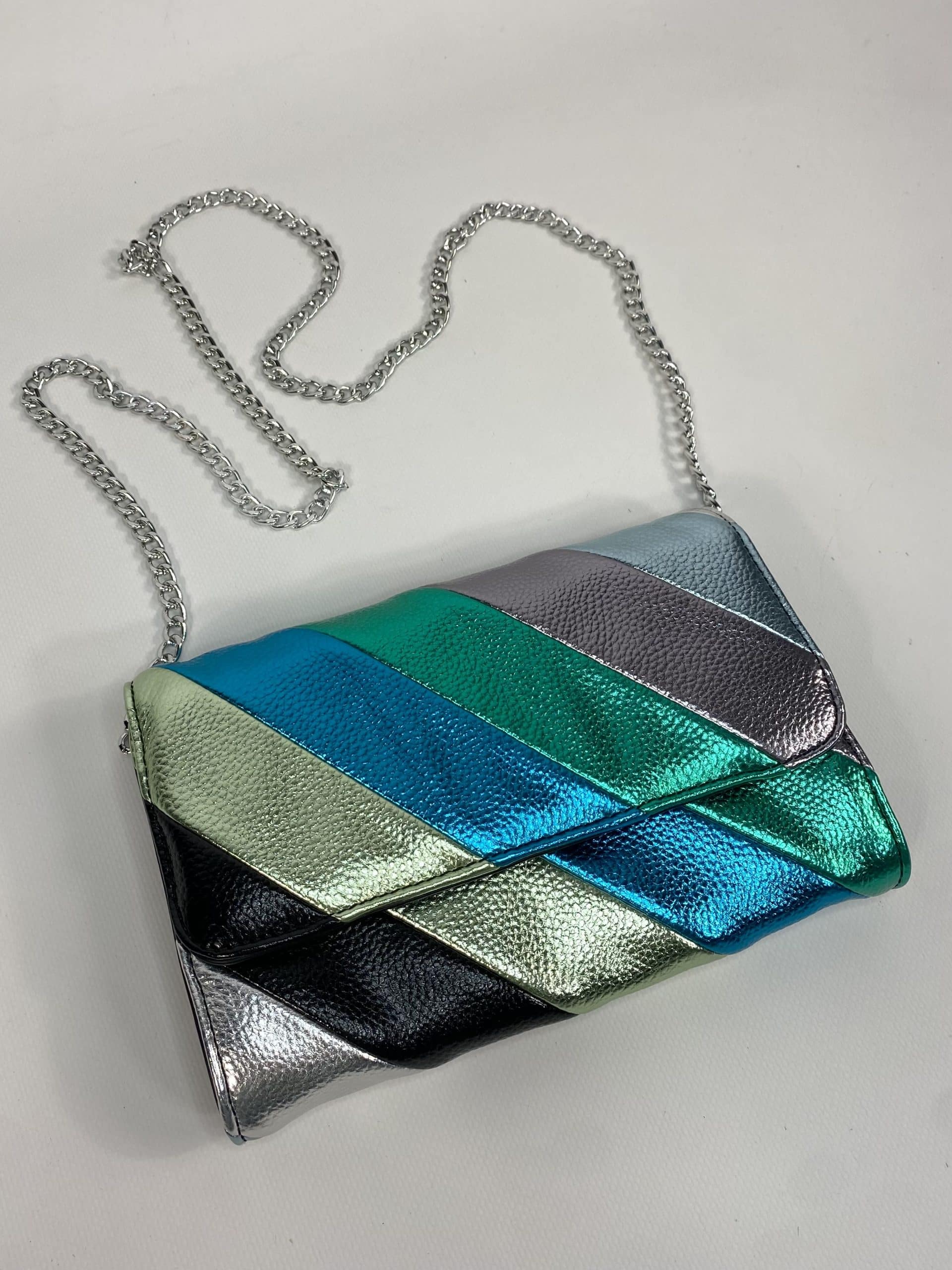Clutch Multicolor con Tracolla