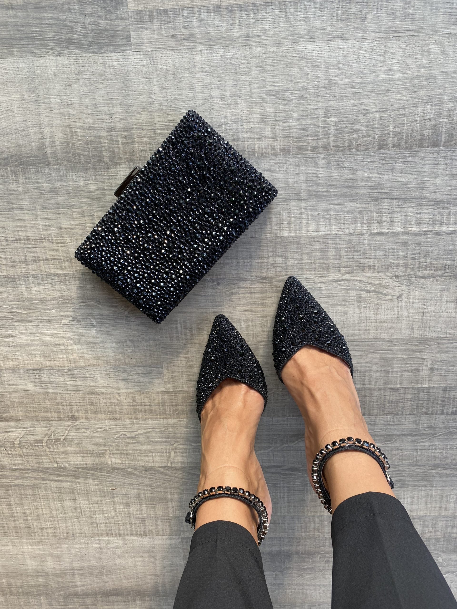Decollete Seda Sparkle -  Nero Diamond