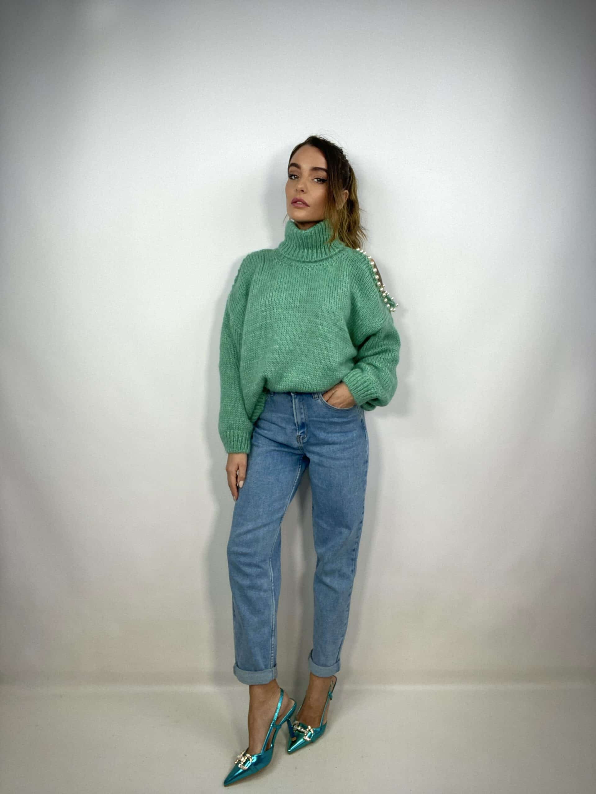 Jeans Mom Fit - Denim Chiaro