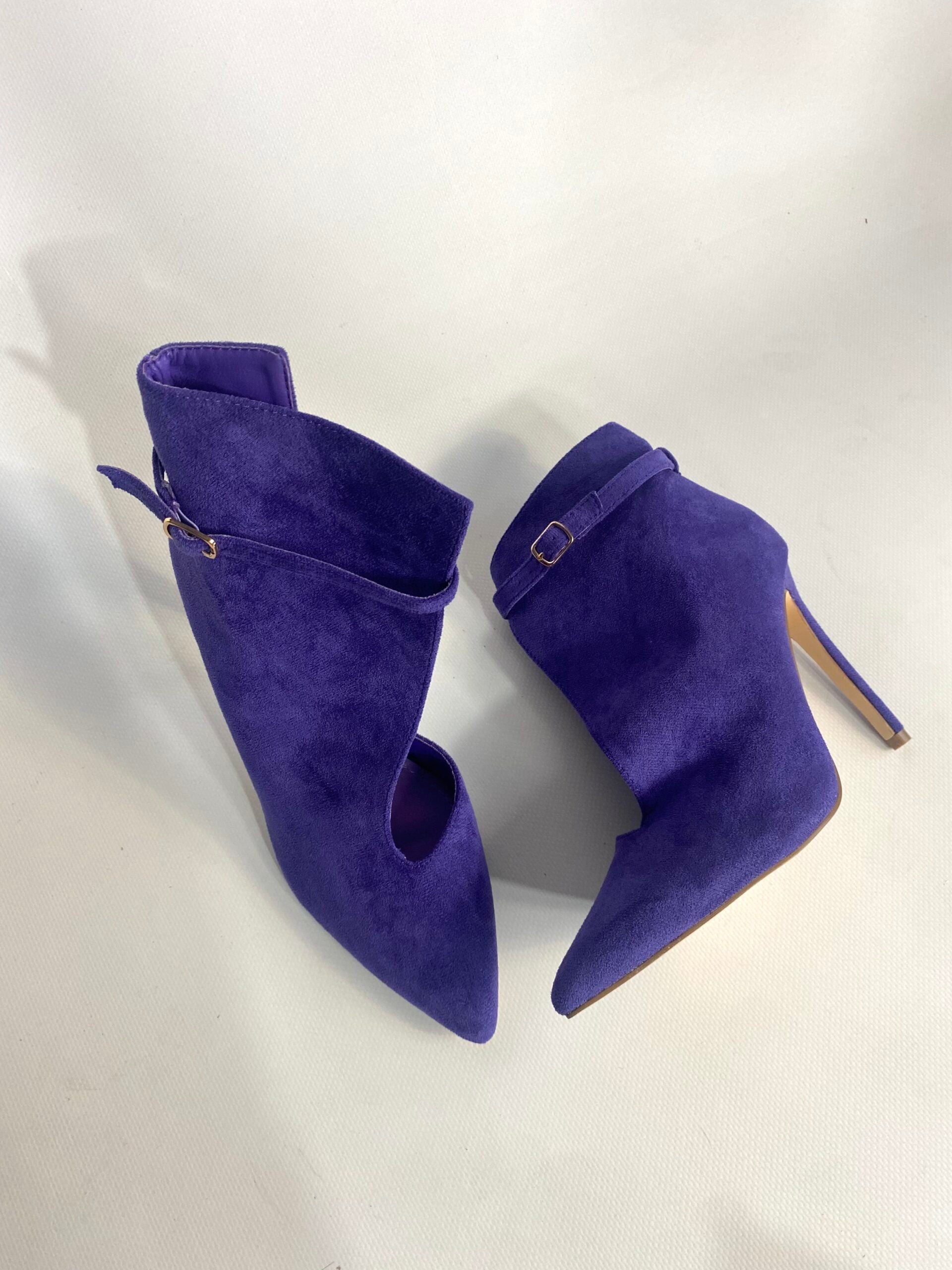 Tronchetto cut out - Camoscio Viola