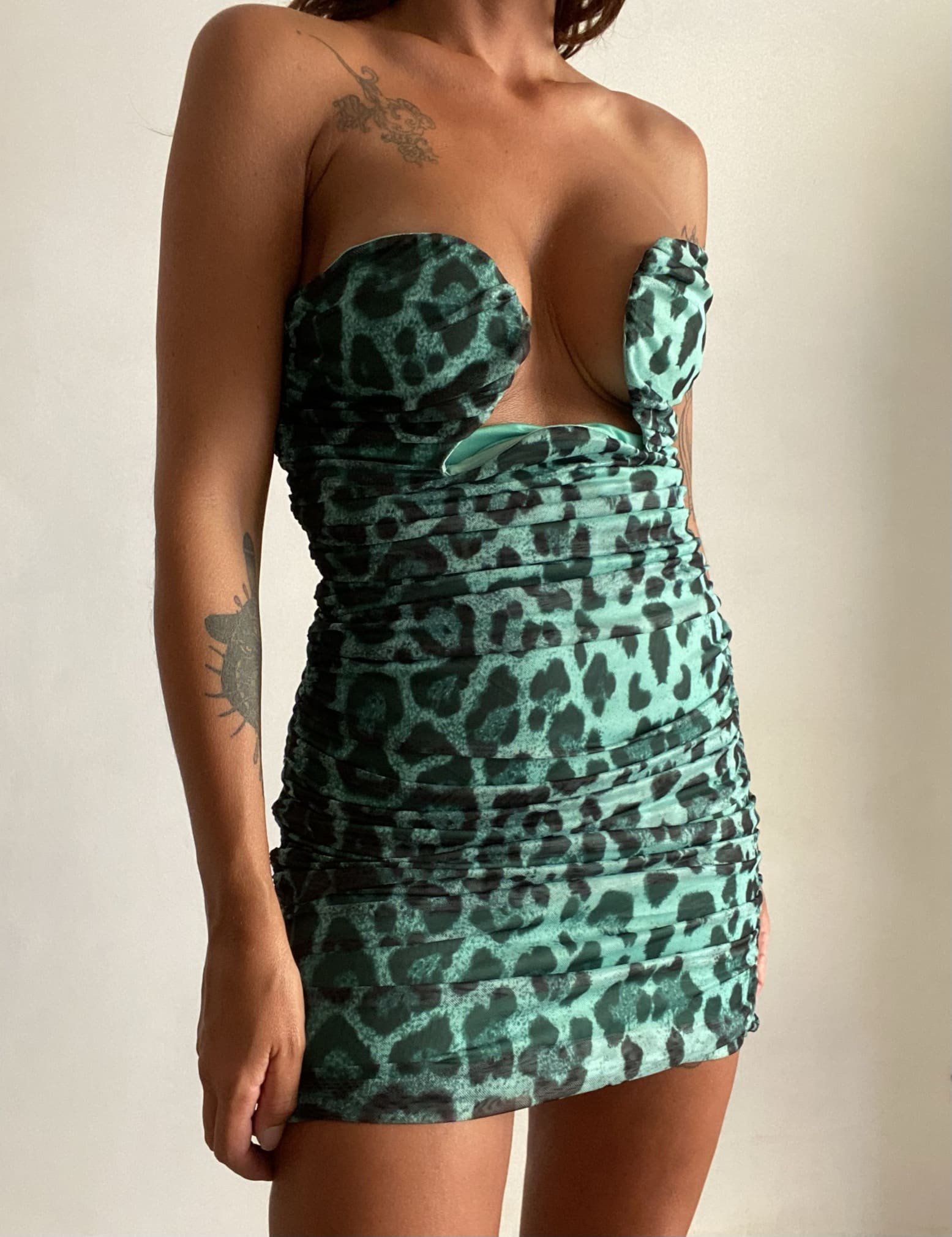 Vestito Leopard - Verde