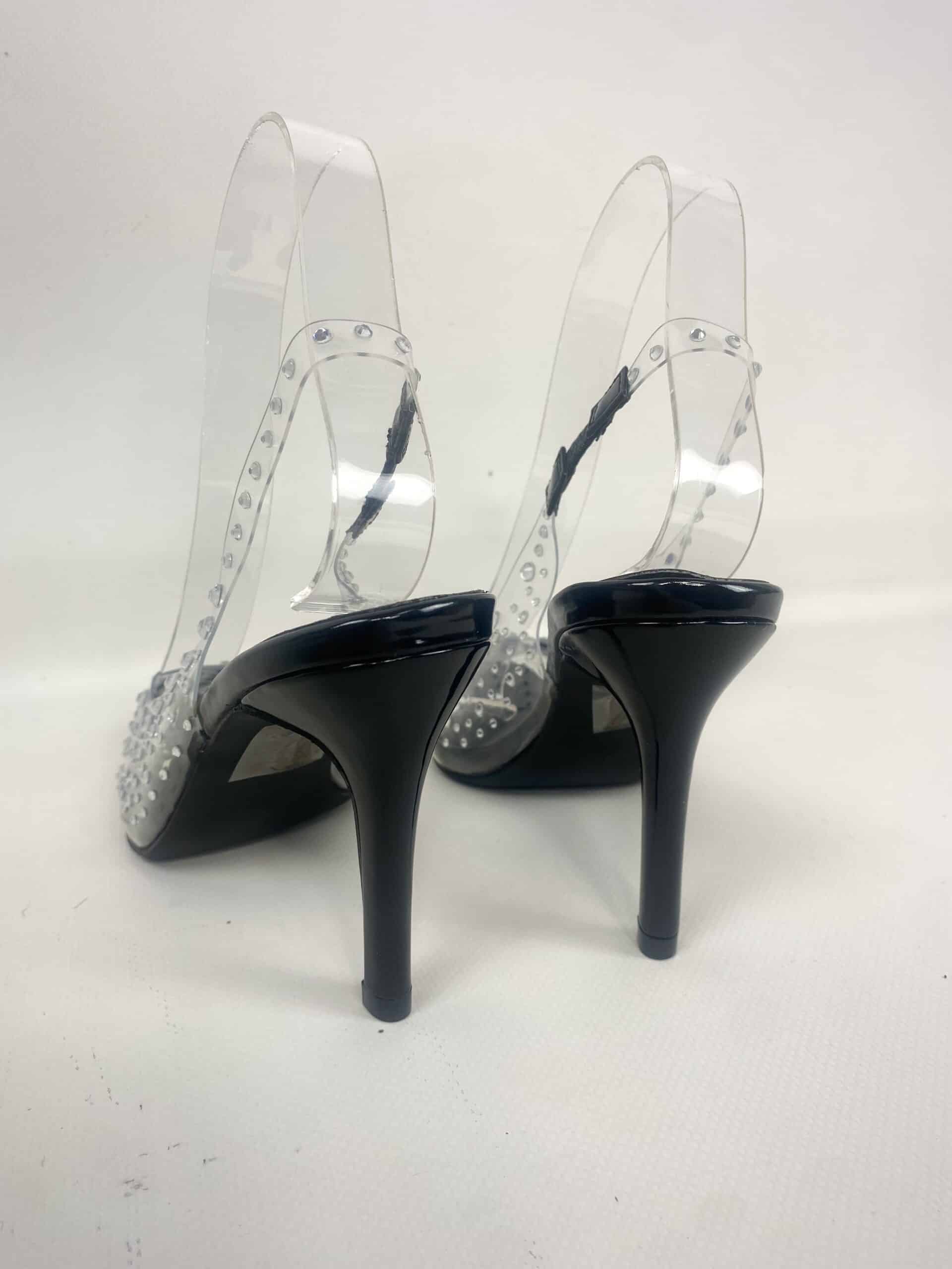 Slingback Crystal - Nero Diamond
