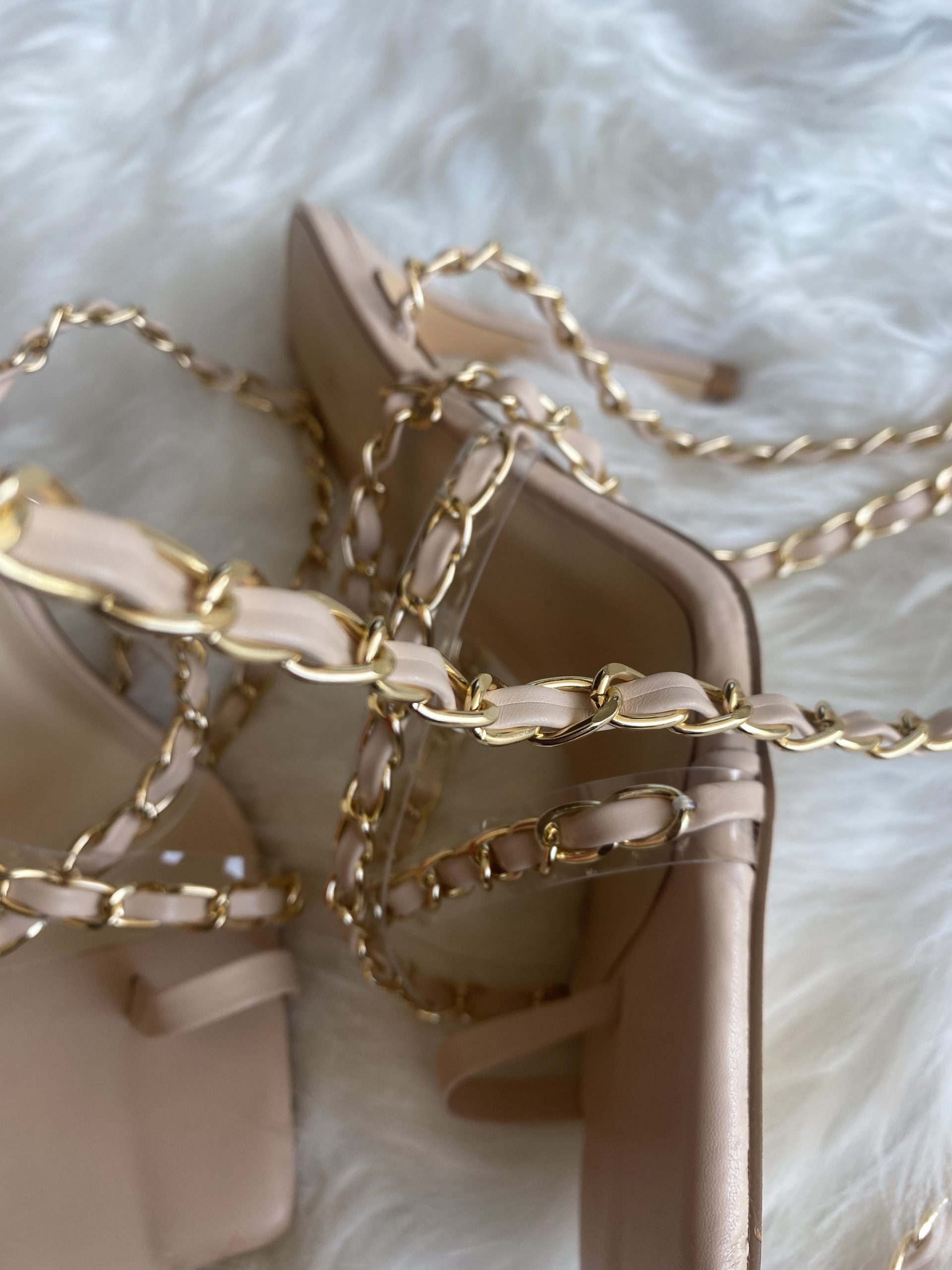 Sandali Chains Alla Schiava - Nude