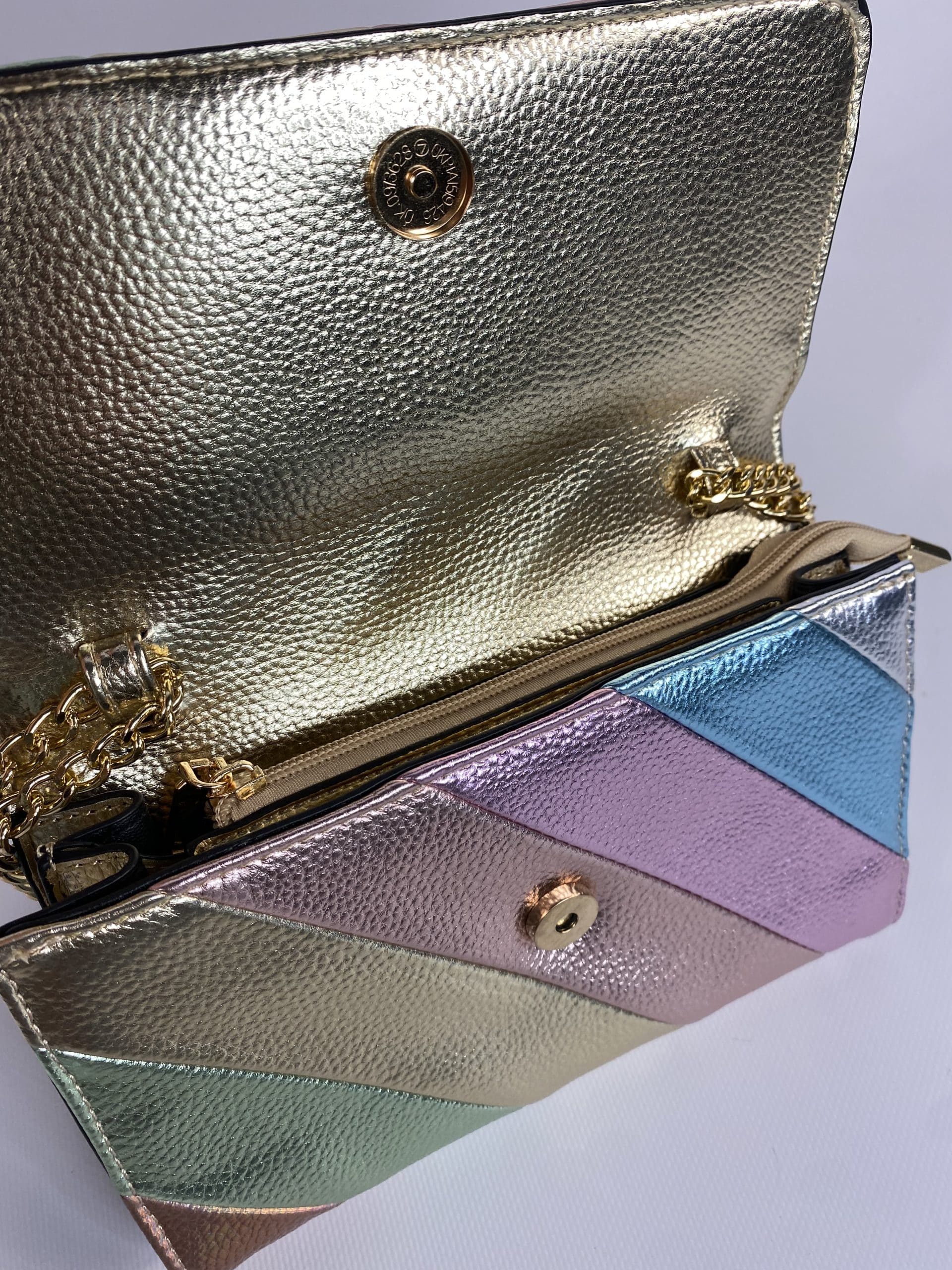 Clutch Multicolor con Tracolla