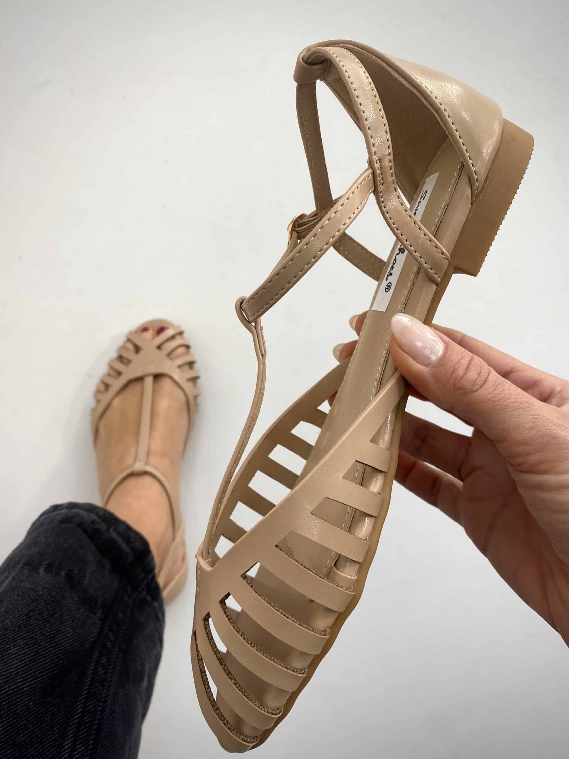 Sandali New Silla Flat - Nude