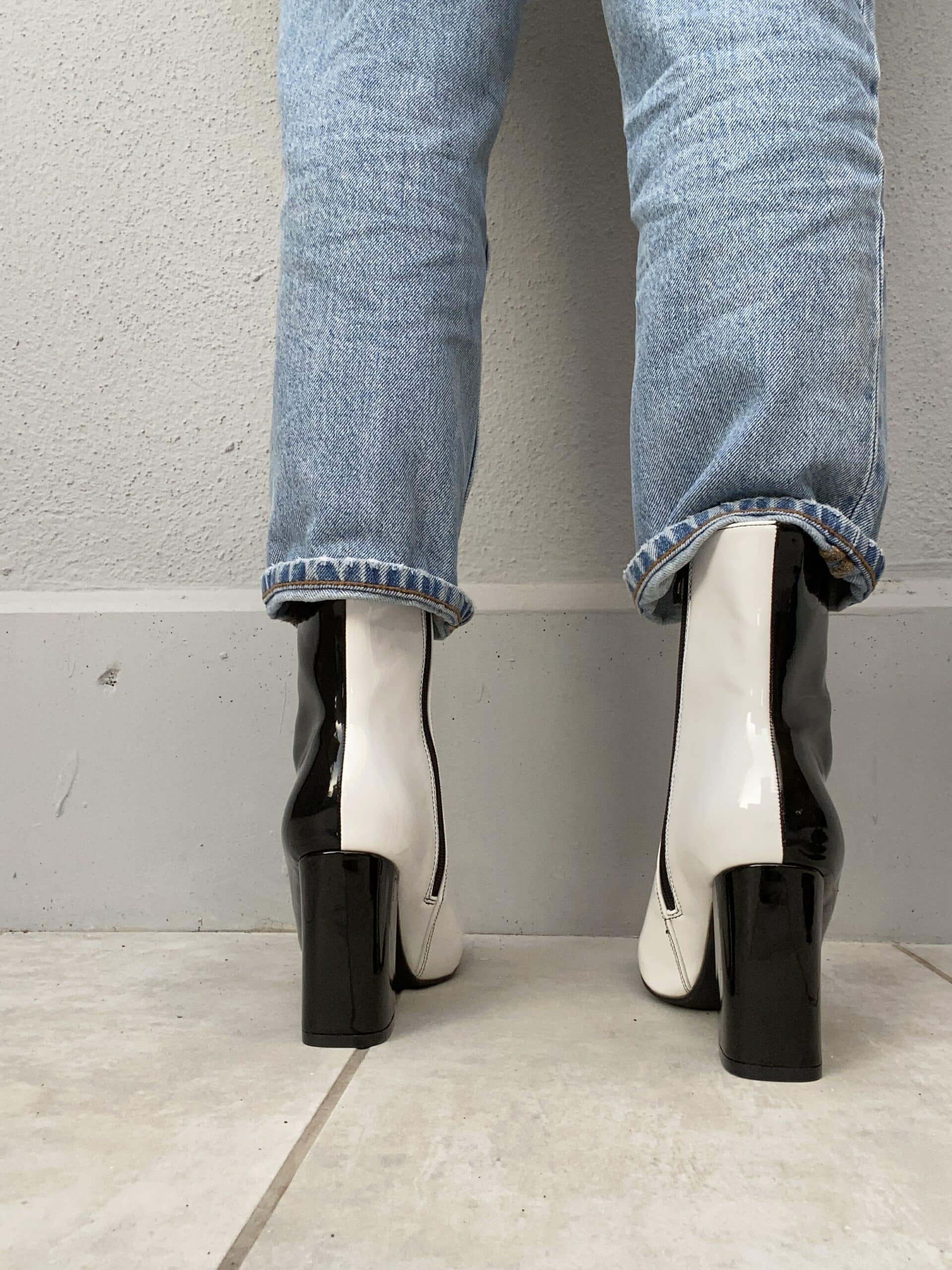 Stivaletto Bicolor - Bianco / Nero