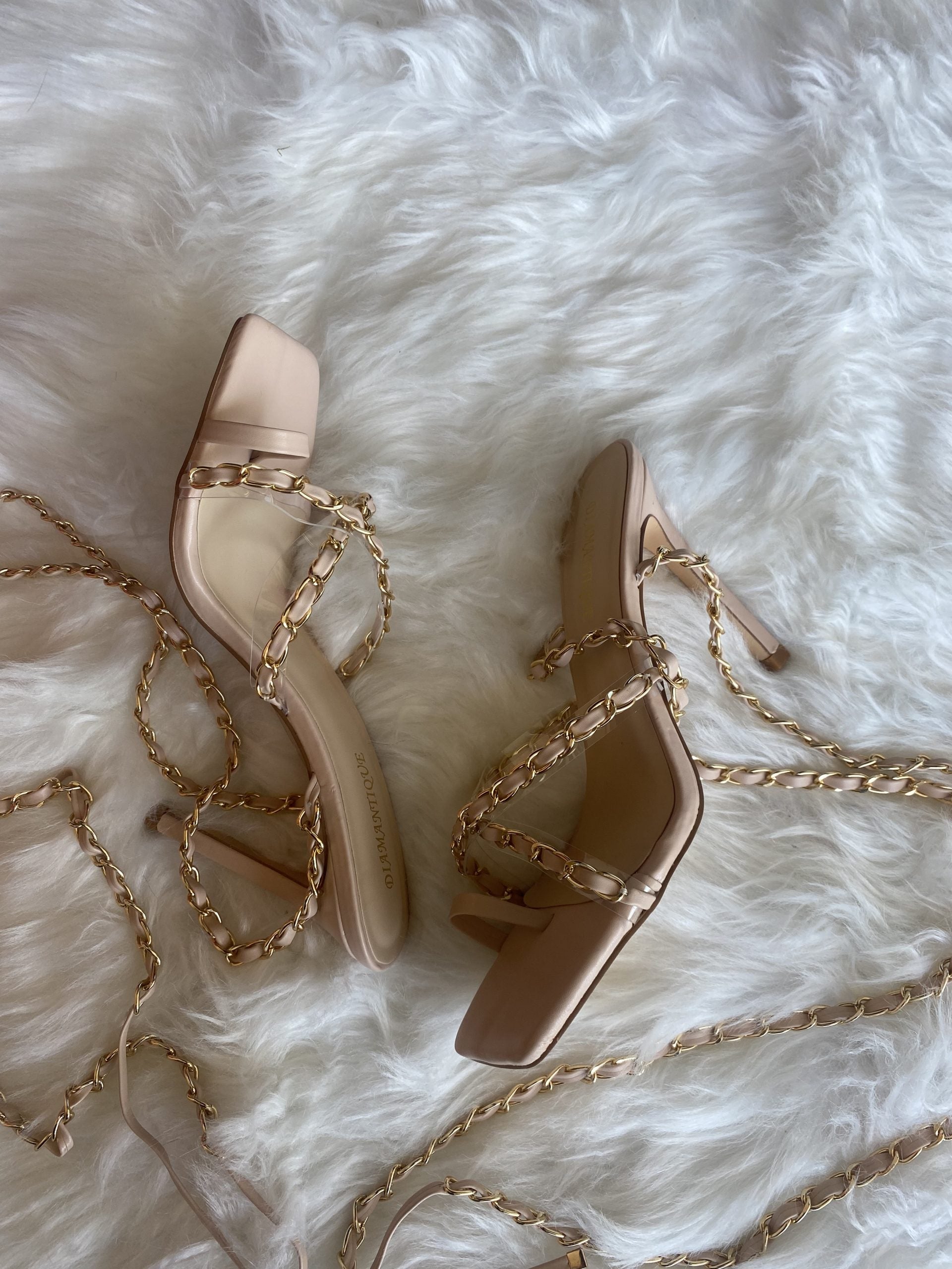 Sandali Chains Alla Schiava - Nude