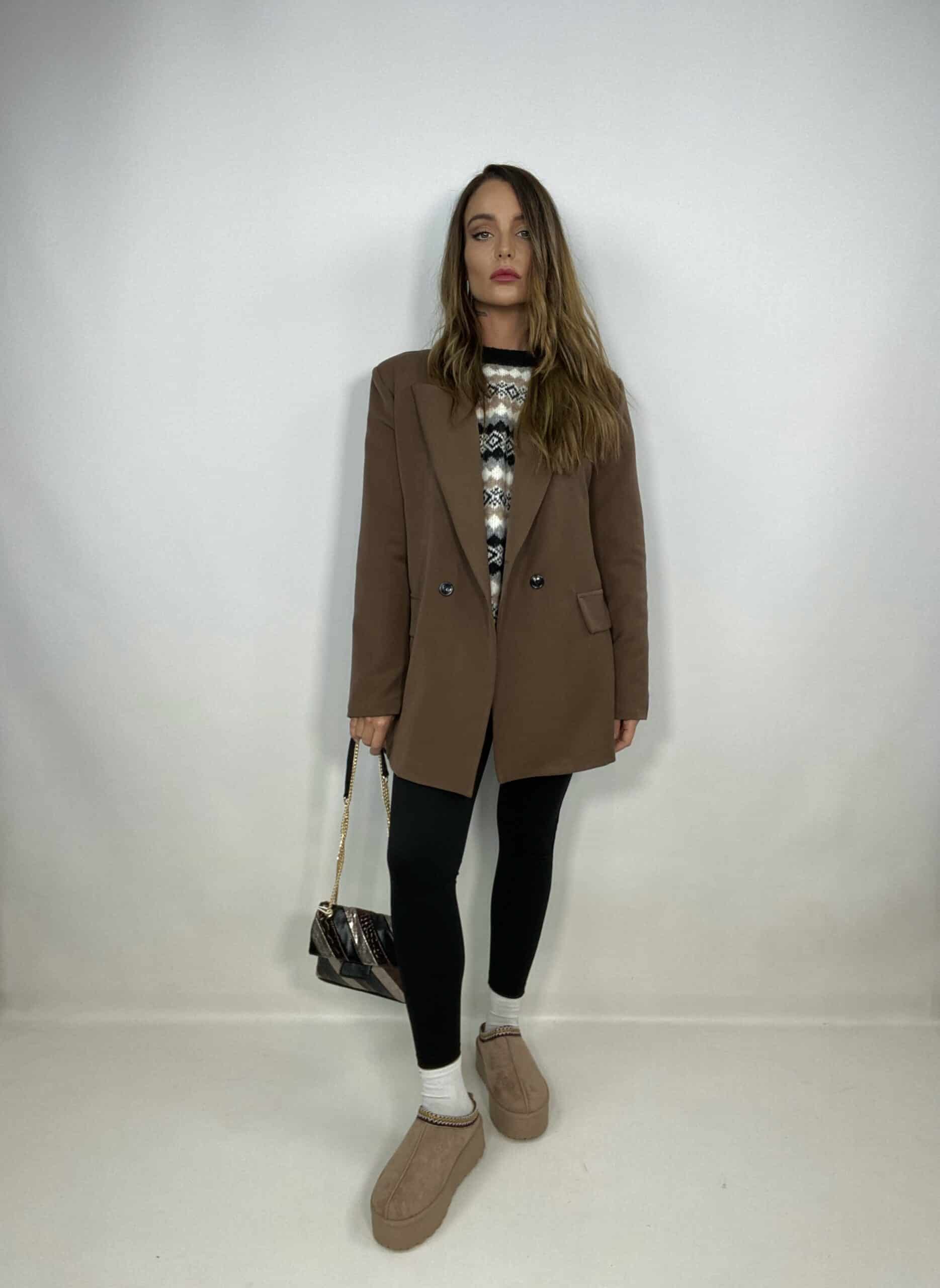 Blazer Doppio Petto - Marrone