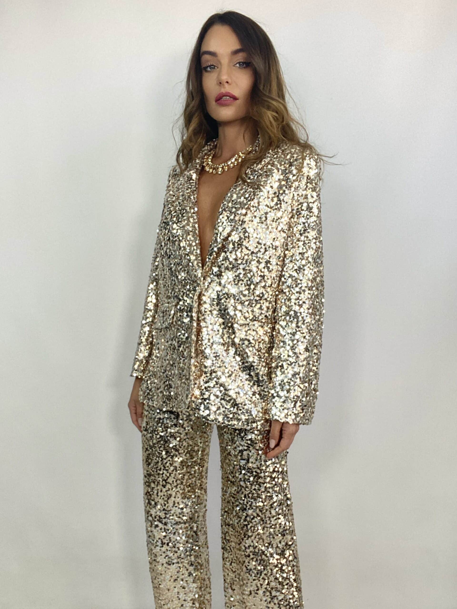 Blazer Paillettes - Oro