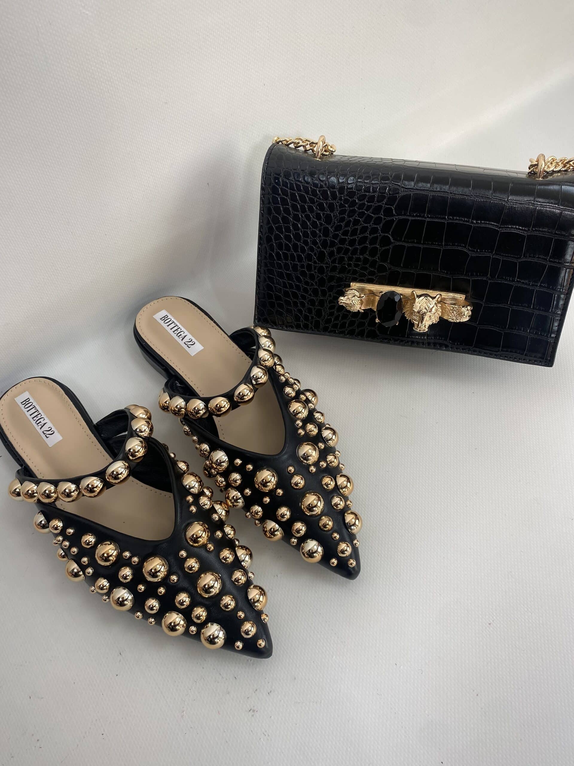 Sabot Con Borchie - Nero.