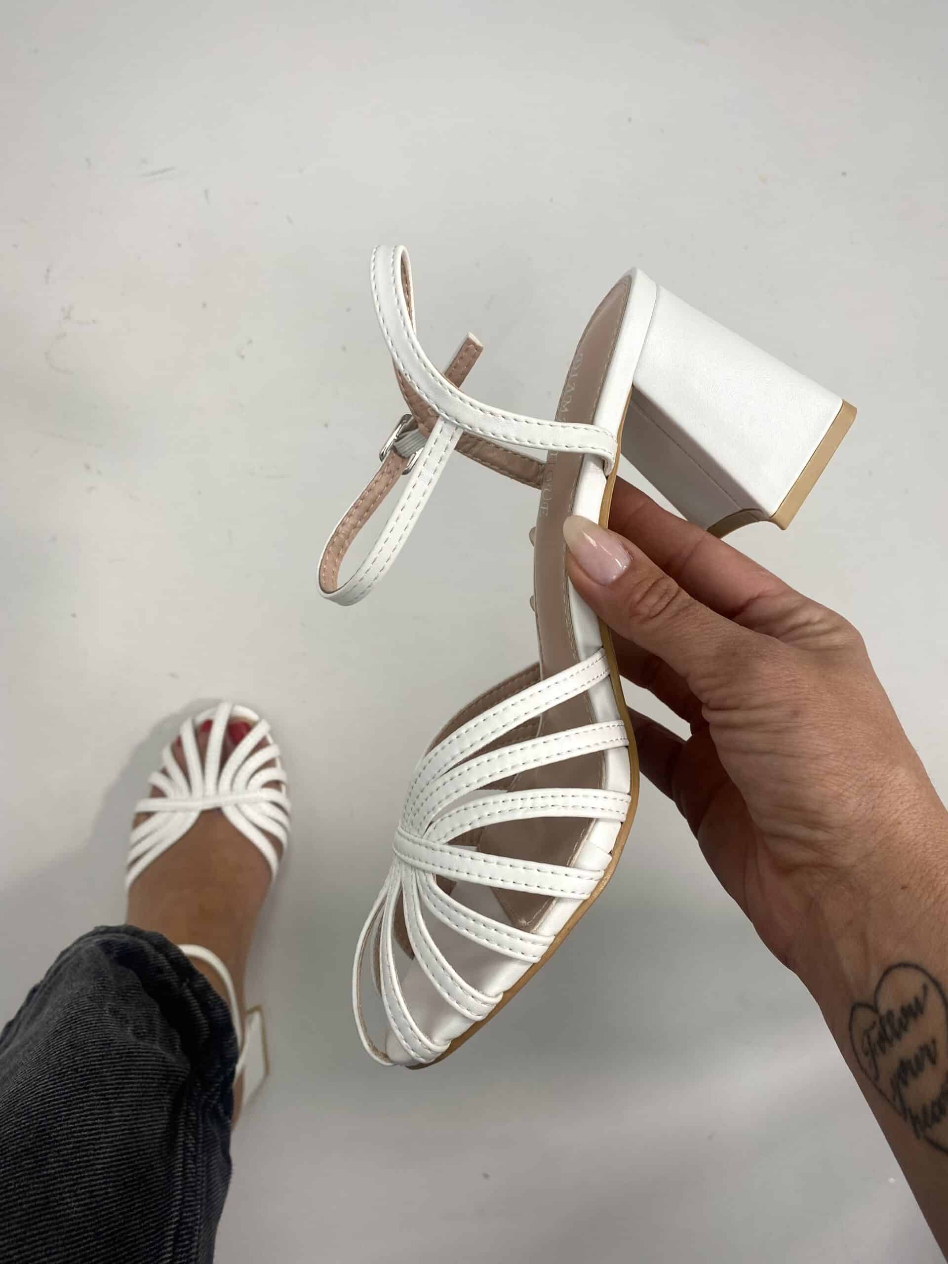 Sandali Tango Medium Comfort Heels - Bianco