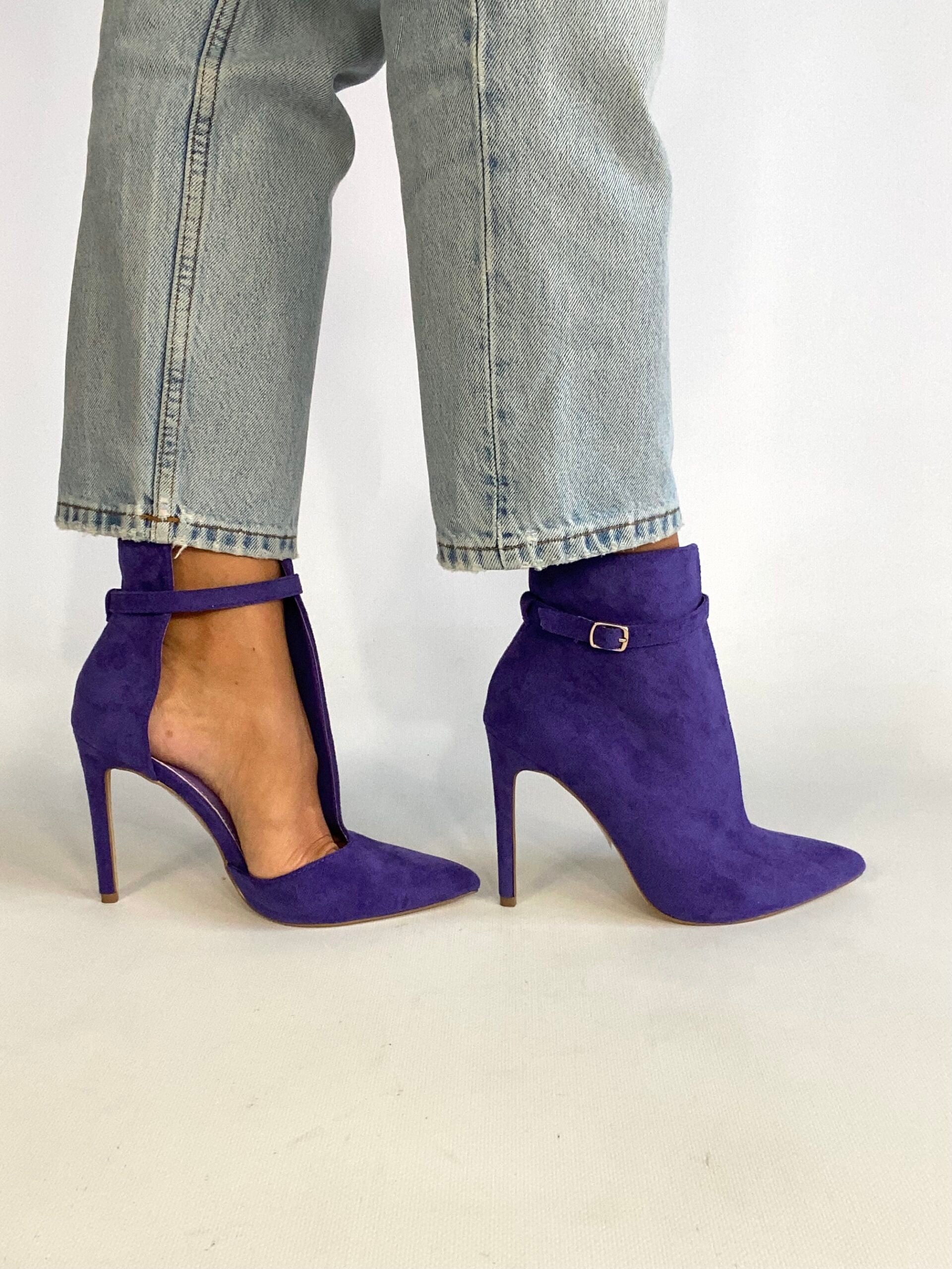 Tronchetto cut out - Camoscio Viola