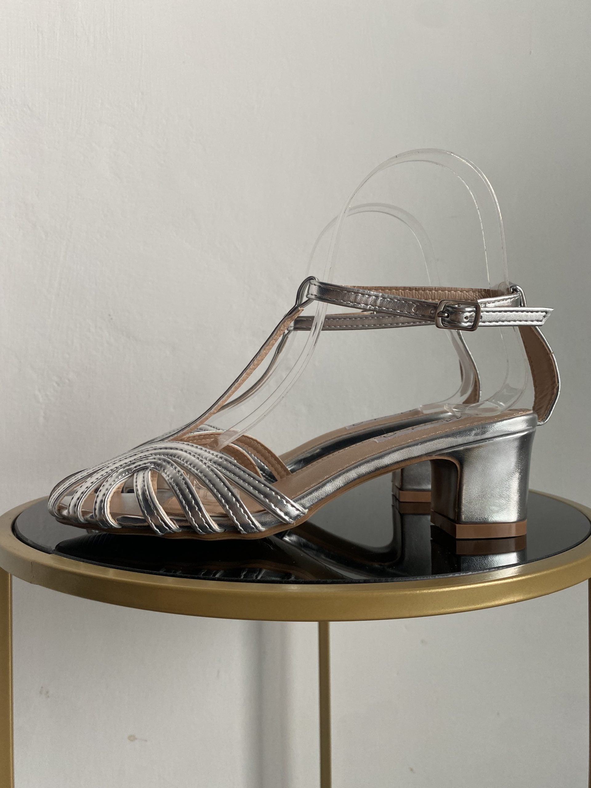 Sandali Tango Lover Low heels -  Argento