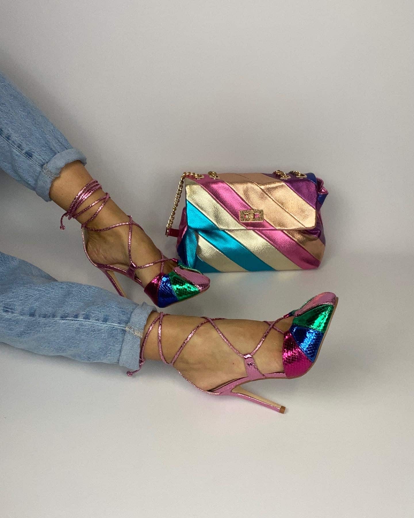 Sandali Miley Alla Schiava  - Multicolor / Fucsia