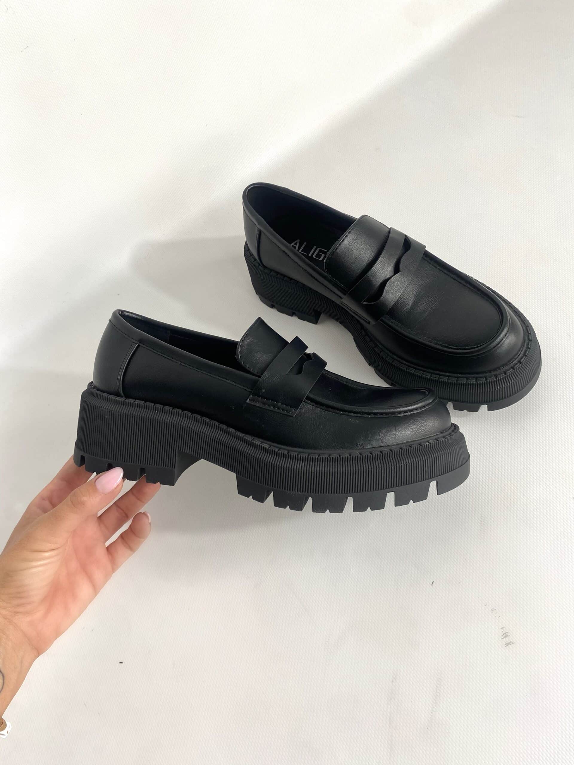 Mocassino Minimal Platform  - Nero