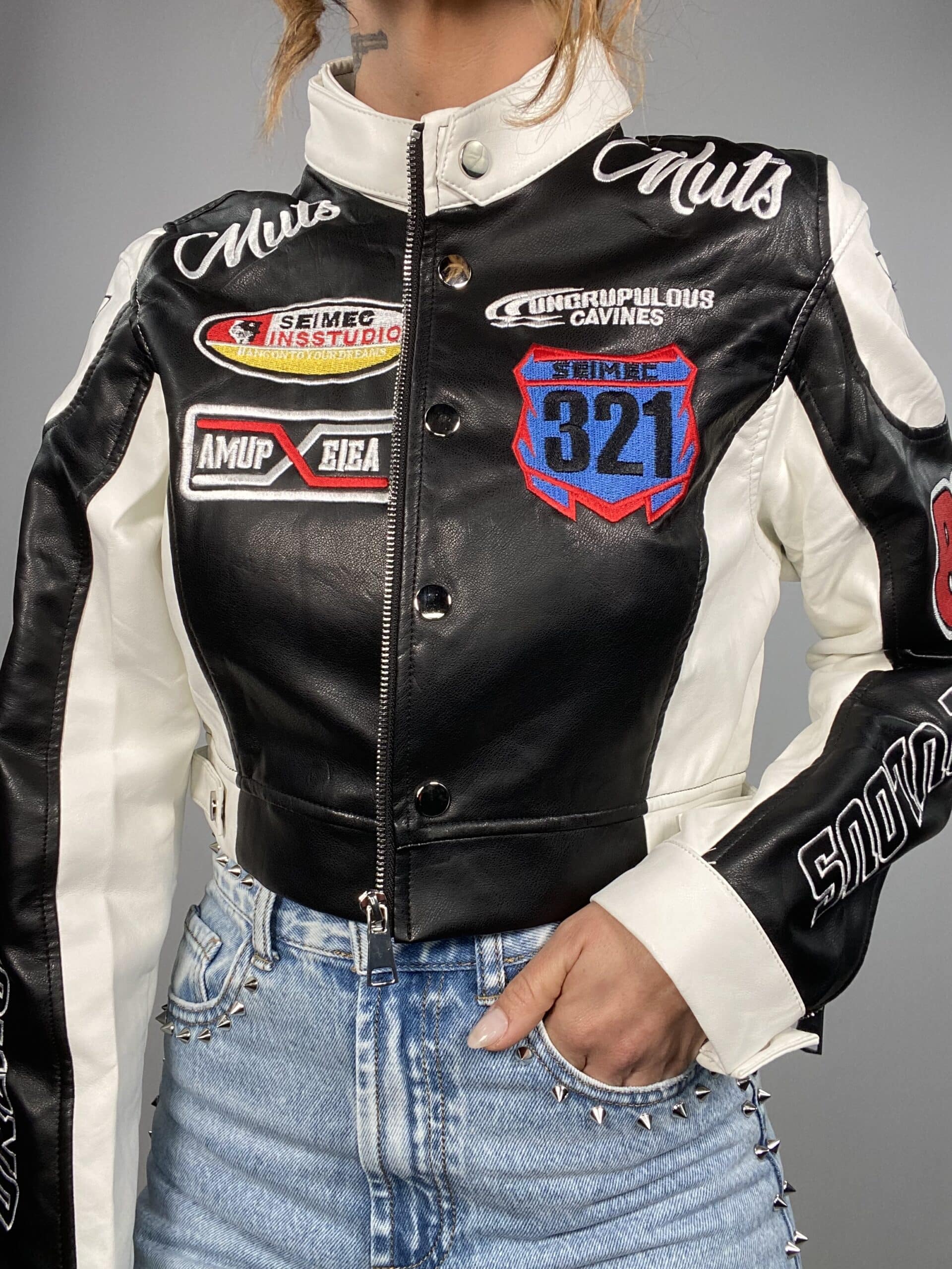 Chiodo Supercrop Motocross - Nero/ Bianco.