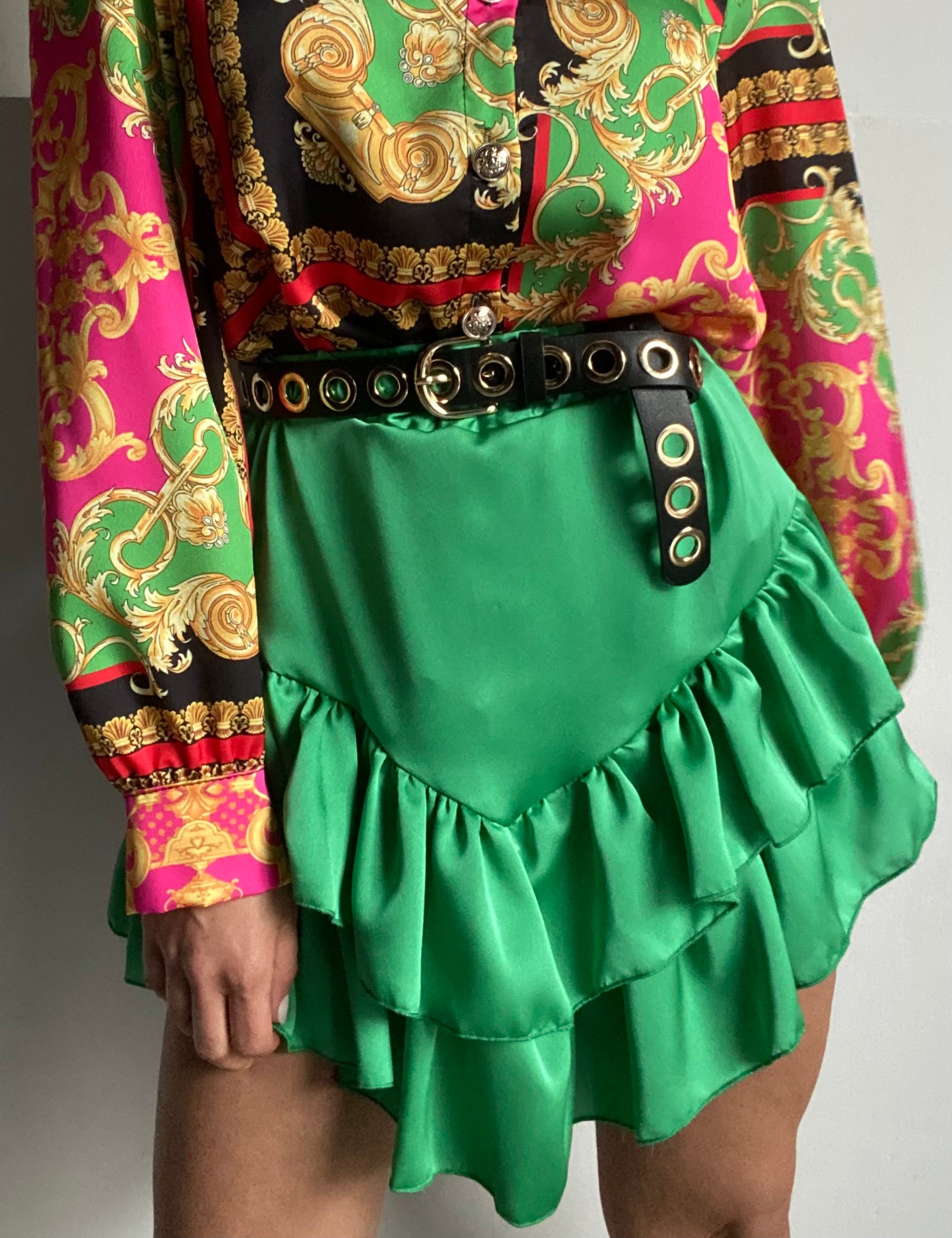 Mini Gonna Balze - Verde