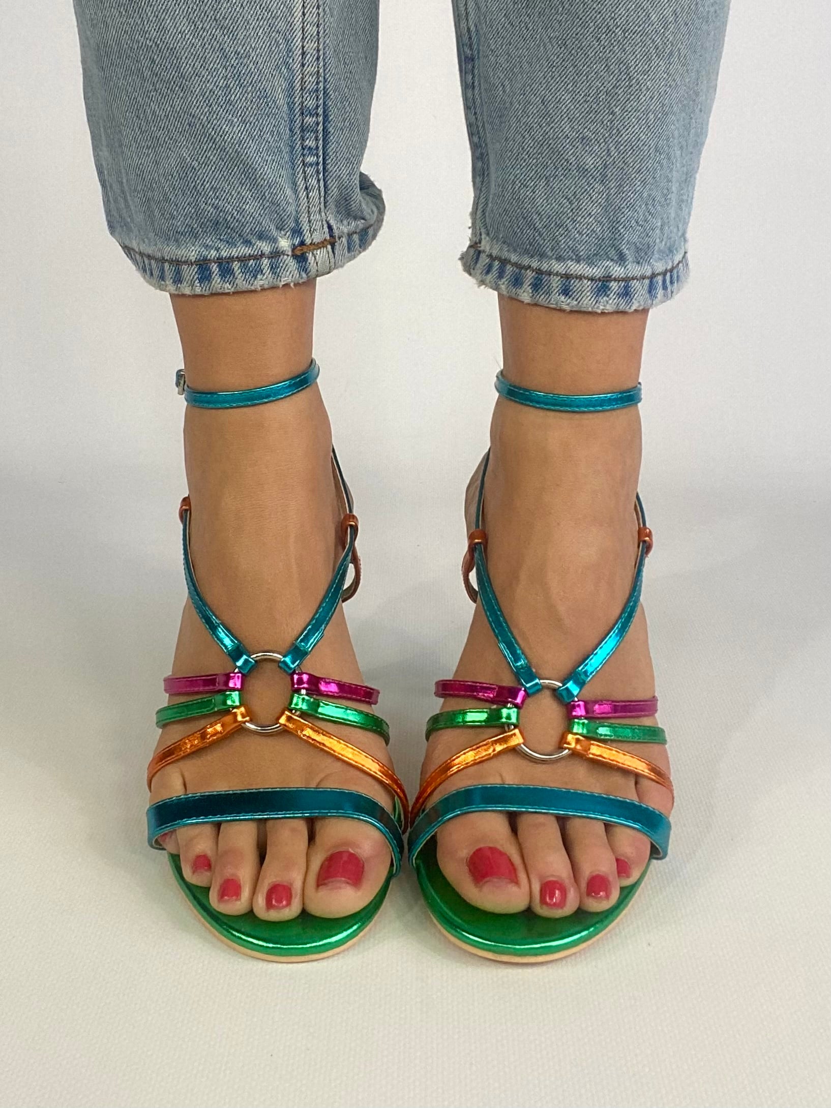 Sandali Ring - Multicolor / Verde.