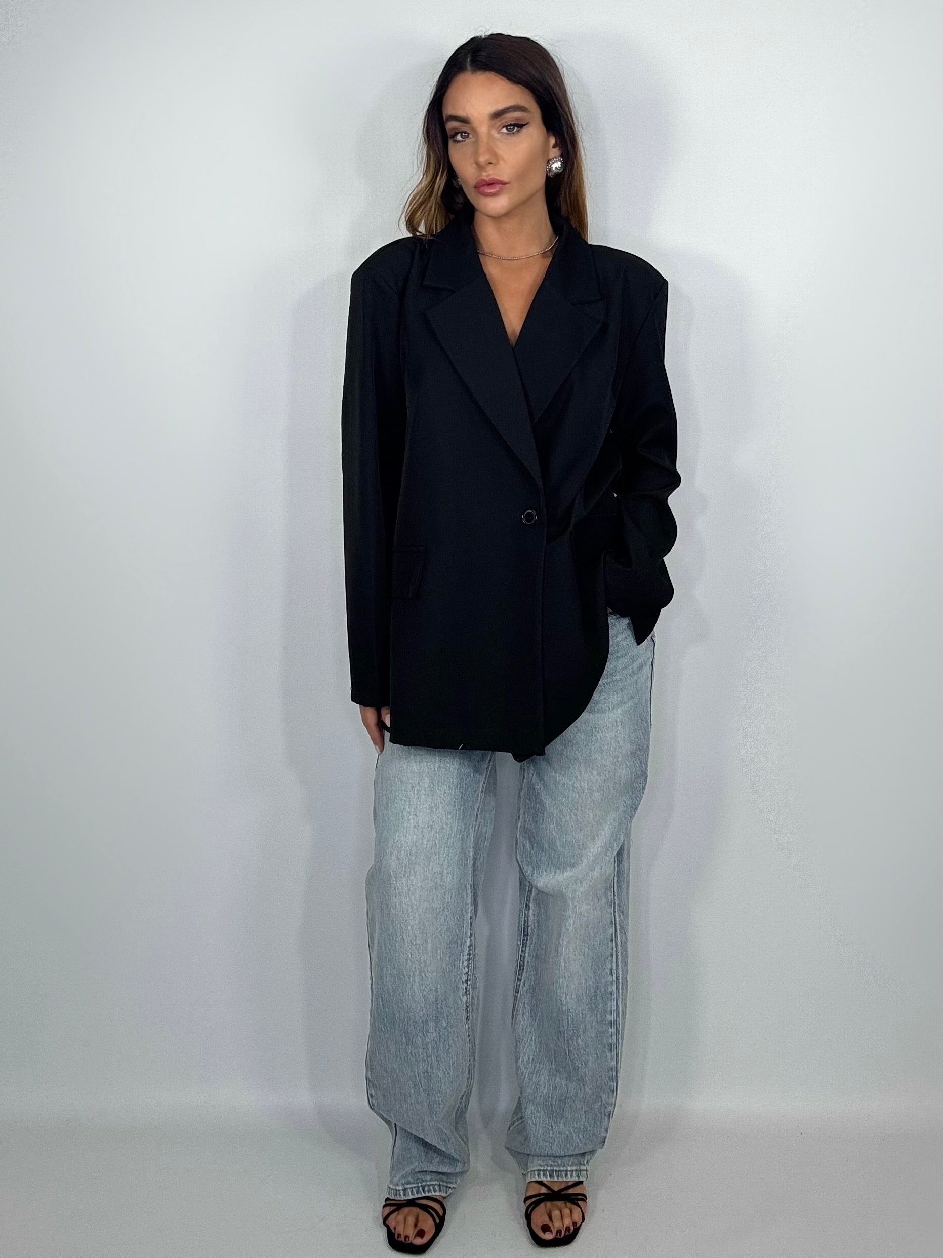 Blazer Schiena Nuda - Nero