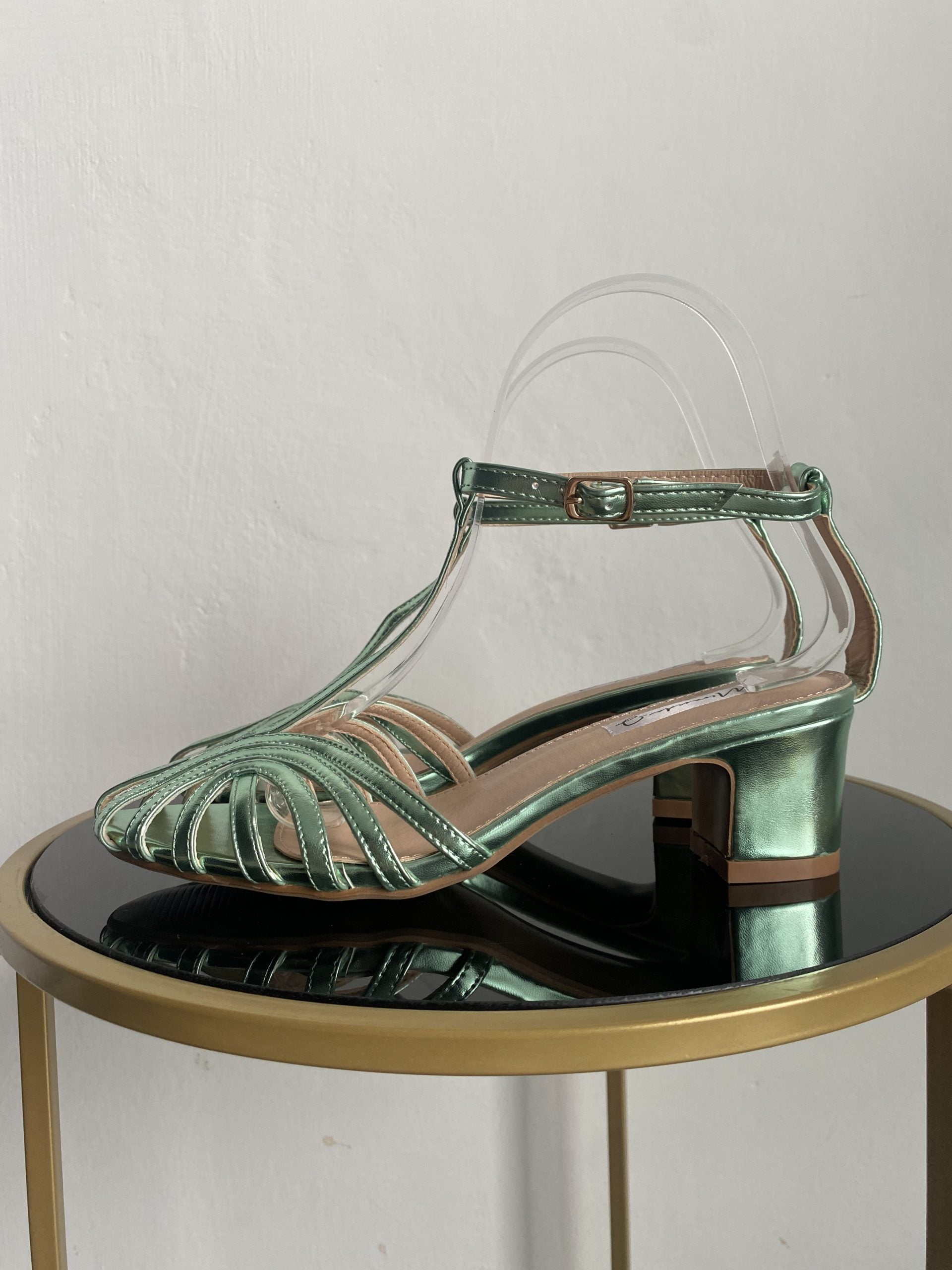 Sandali Tango Lover Low heels -  Verde
