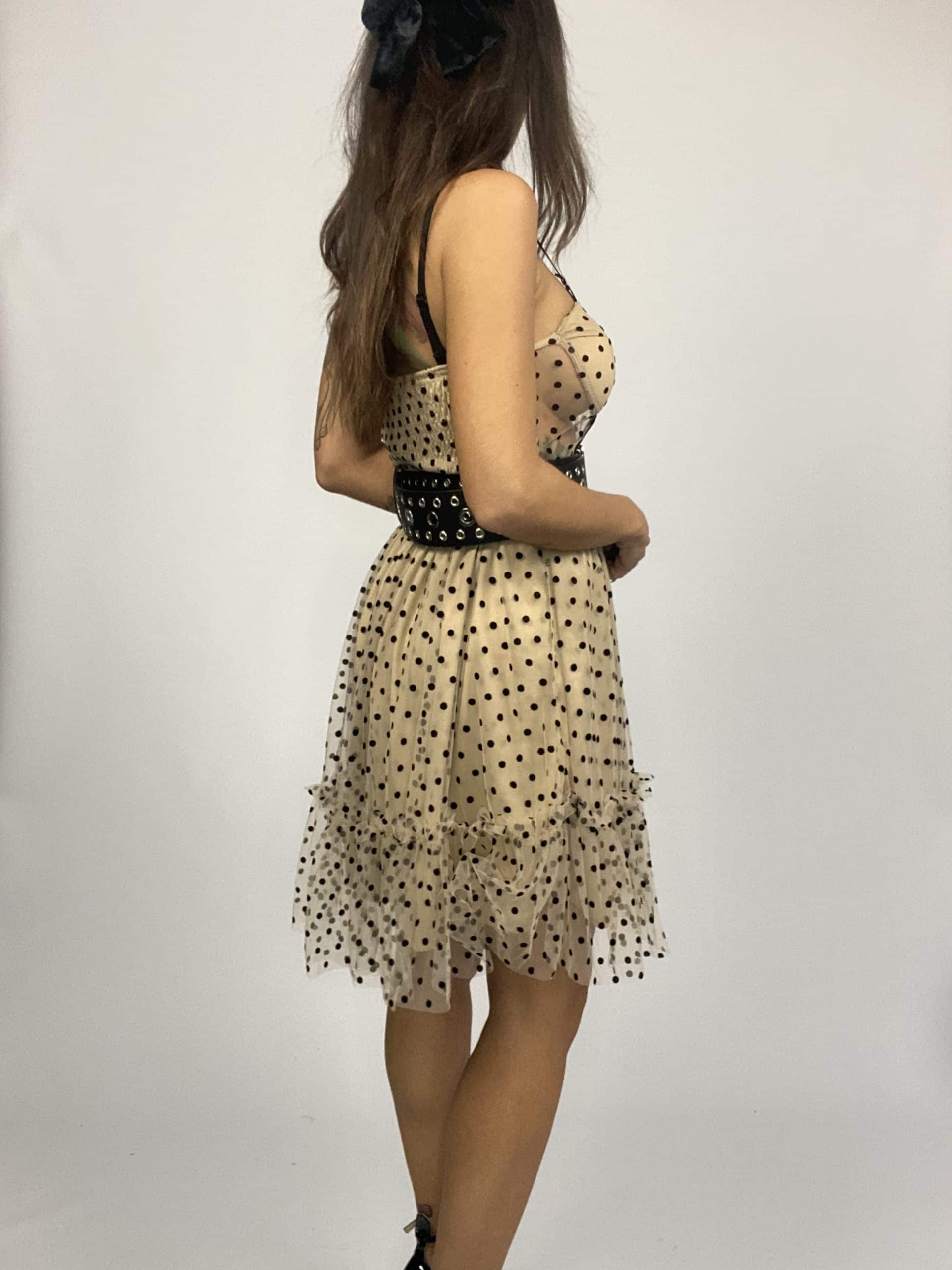 Vestito Polka Doll - Nude