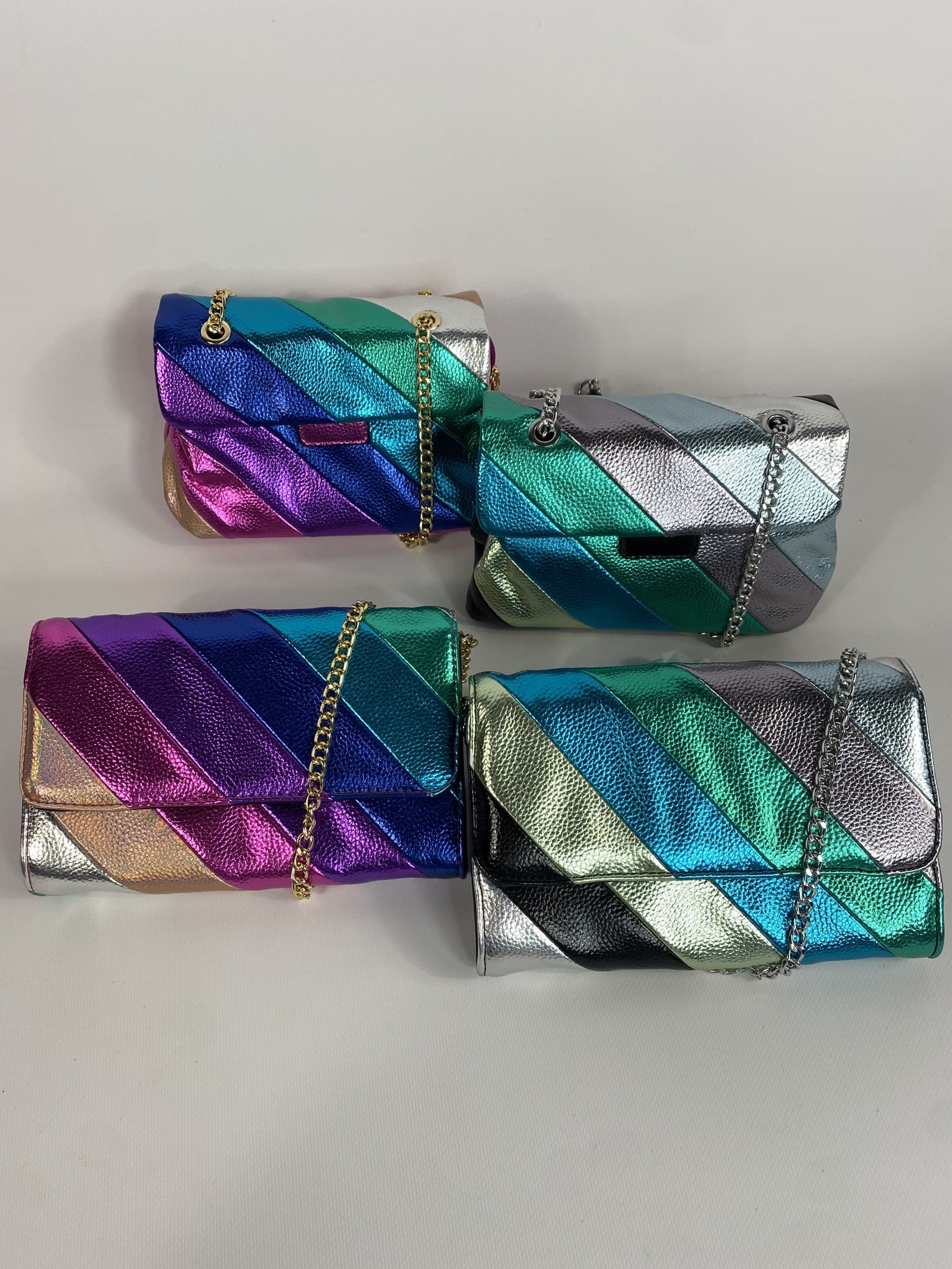 Clutch Multicolor con Tracolla