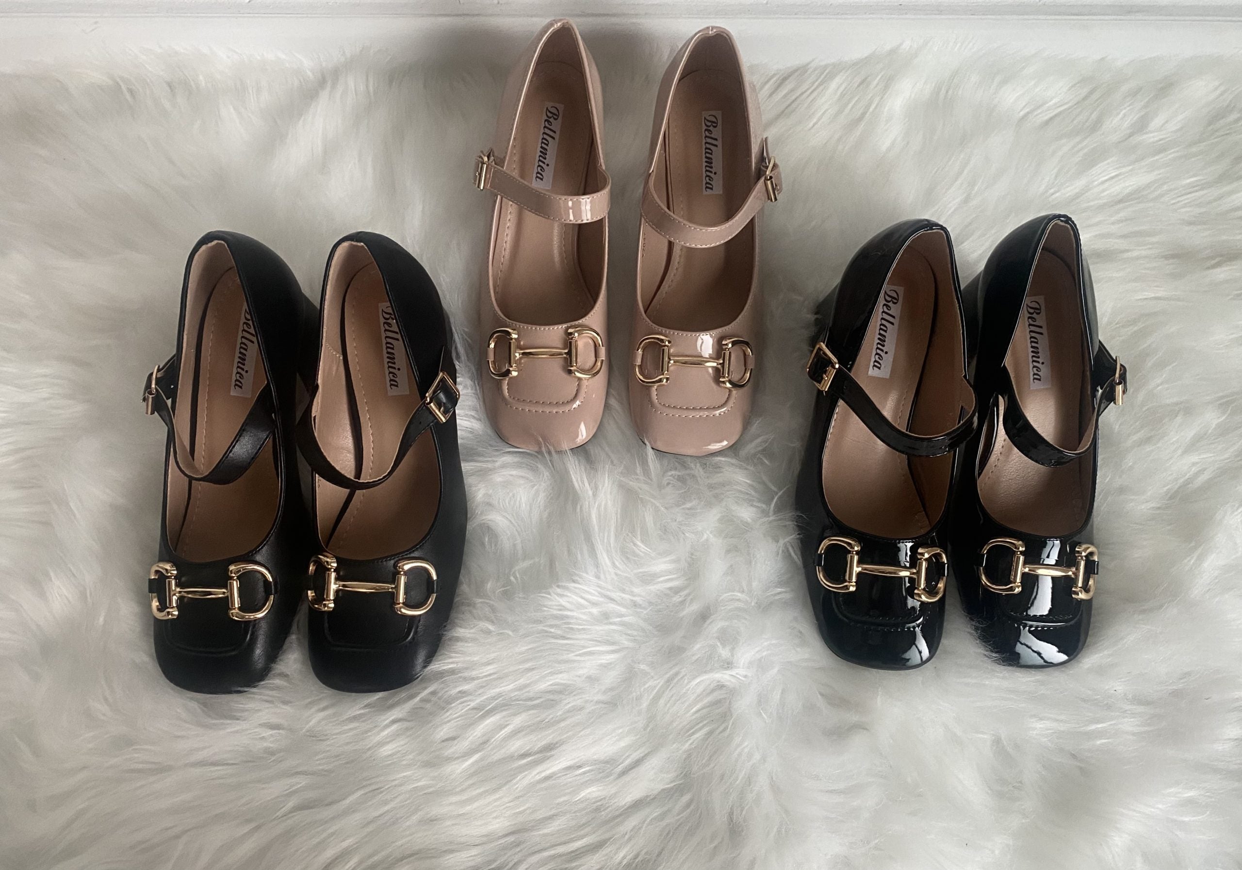 Mary Jane Morsetto Dorato - Nude